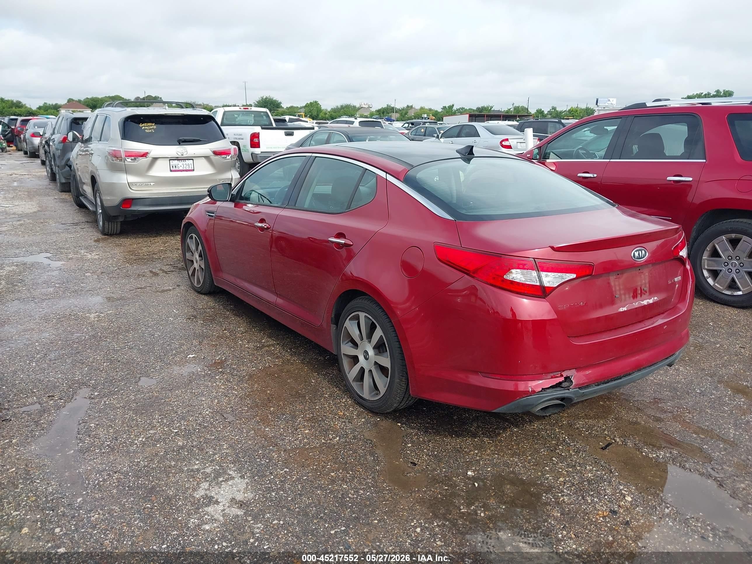 2011 Kia Optima Sx Red vin: KNAGR4A60B5132029
