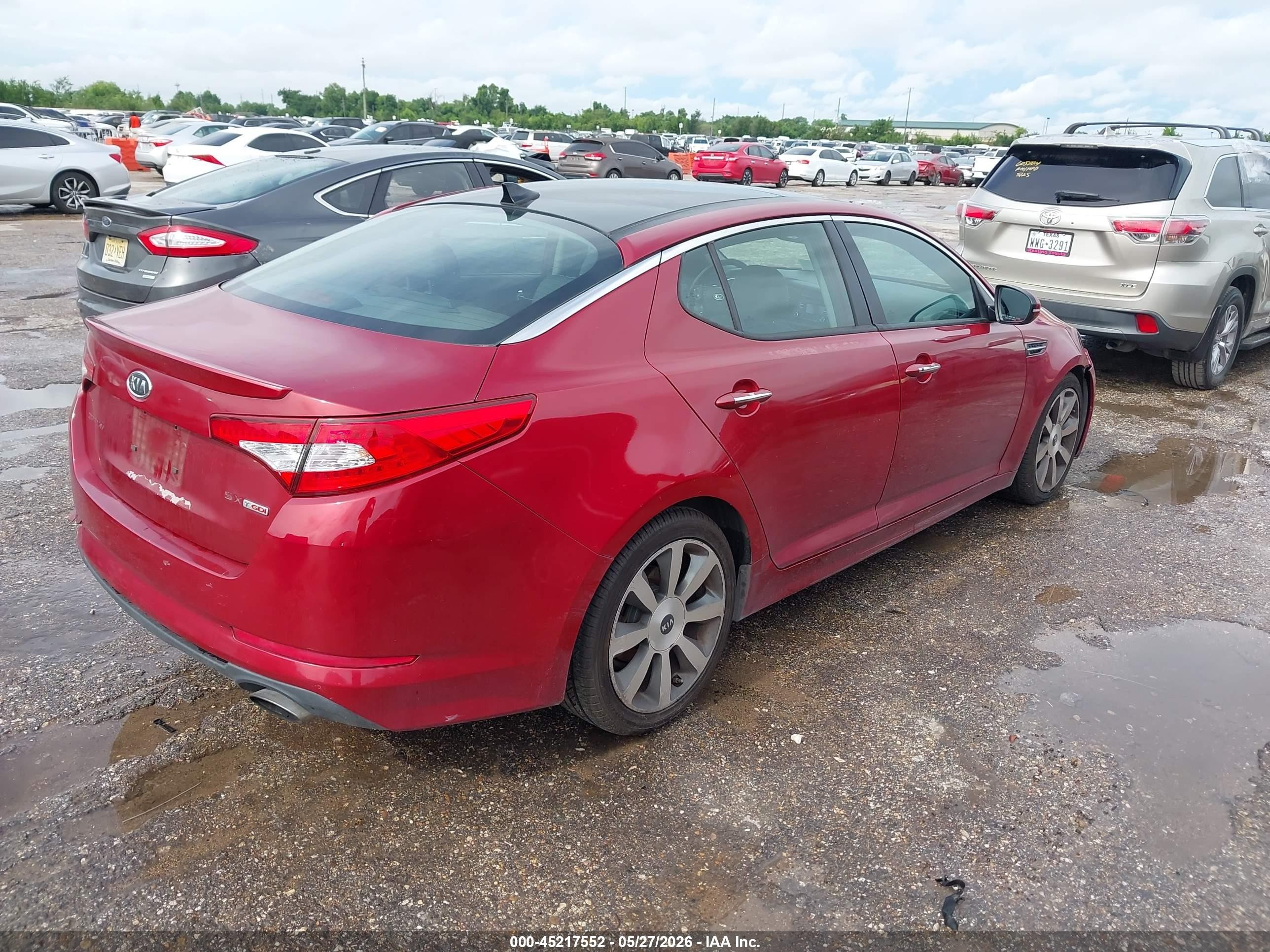 2011 Kia Optima Sx Red vin: KNAGR4A60B5132029