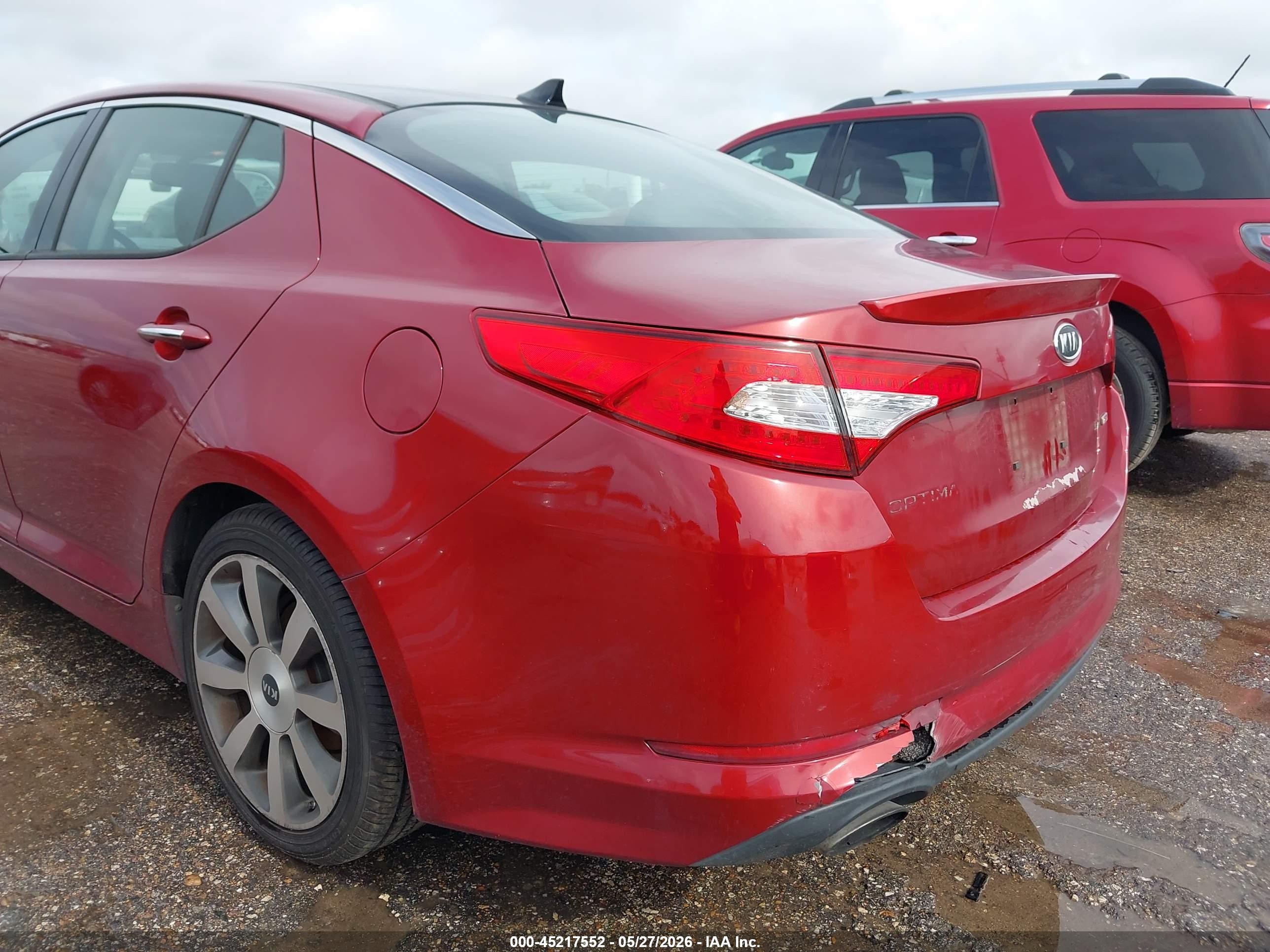 2011 Kia Optima Sx Red vin: KNAGR4A60B5132029
