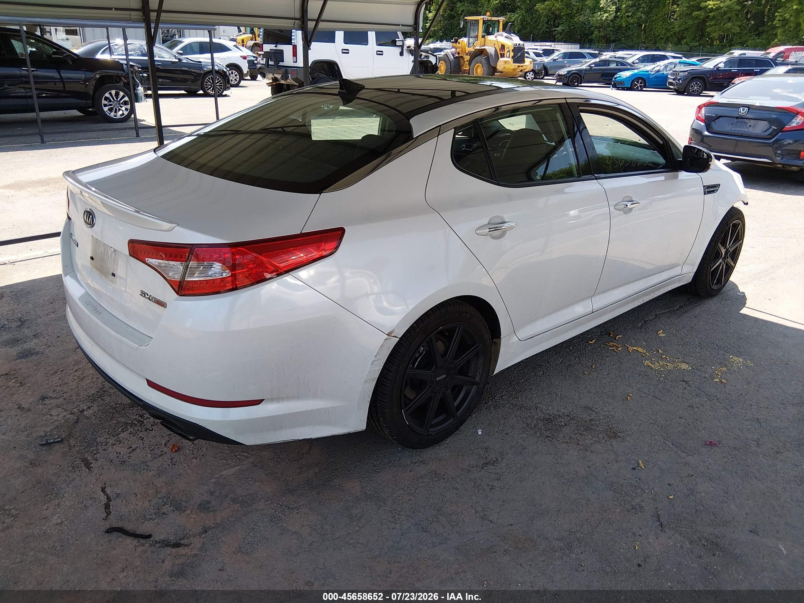 2011 Kia Optima Sx White vin: KNAGR4A60B5141751