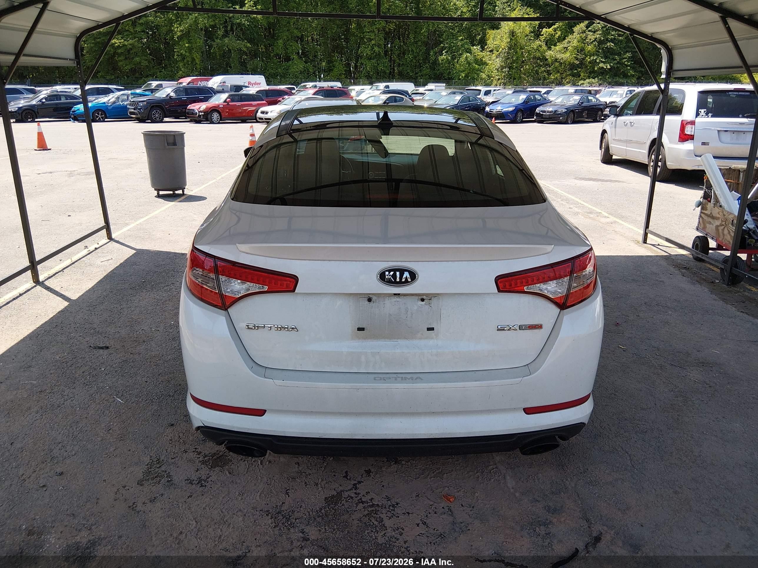 2011 Kia Optima Sx White vin: KNAGR4A60B5141751