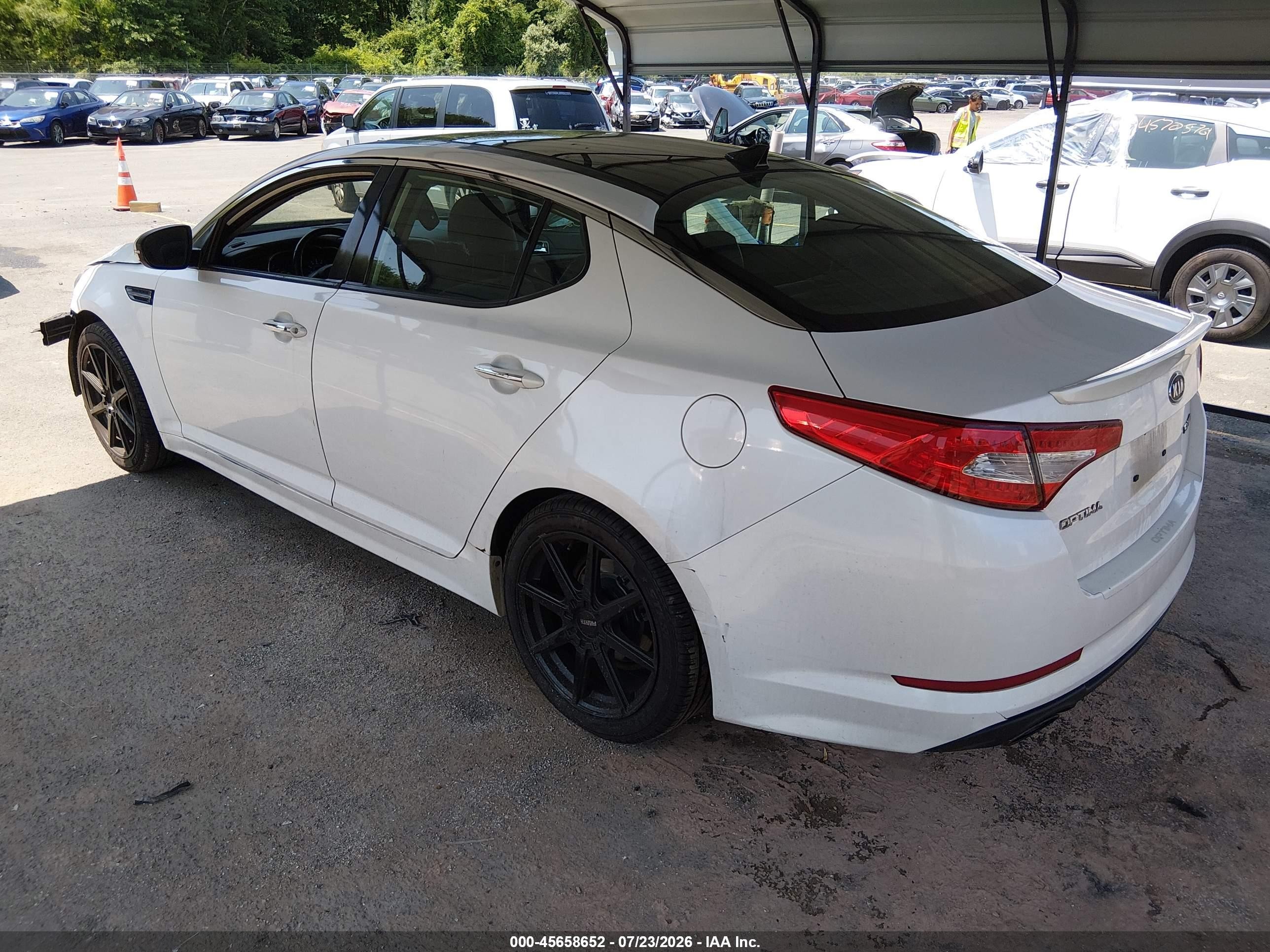 2011 Kia Optima Sx White vin: KNAGR4A60B5141751