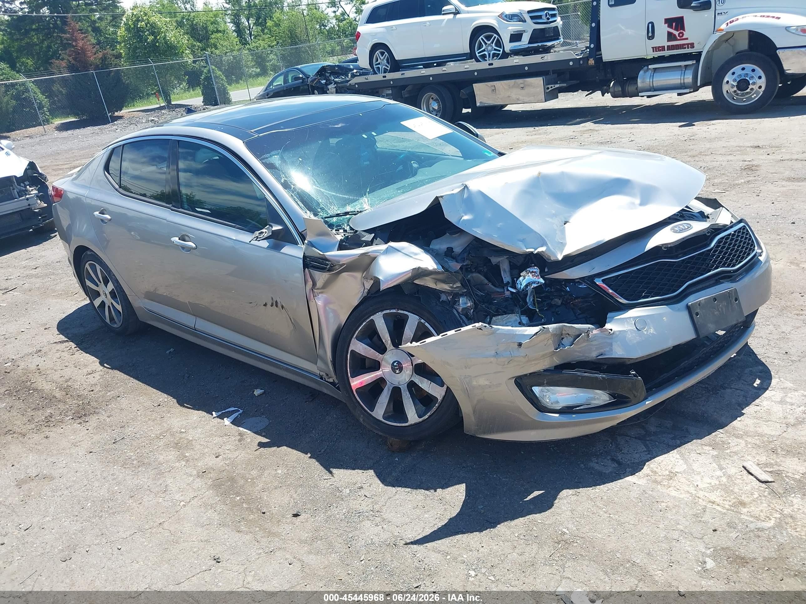 2011 Kia Optima Sx Silver vin: KNAGR4A63B5122496