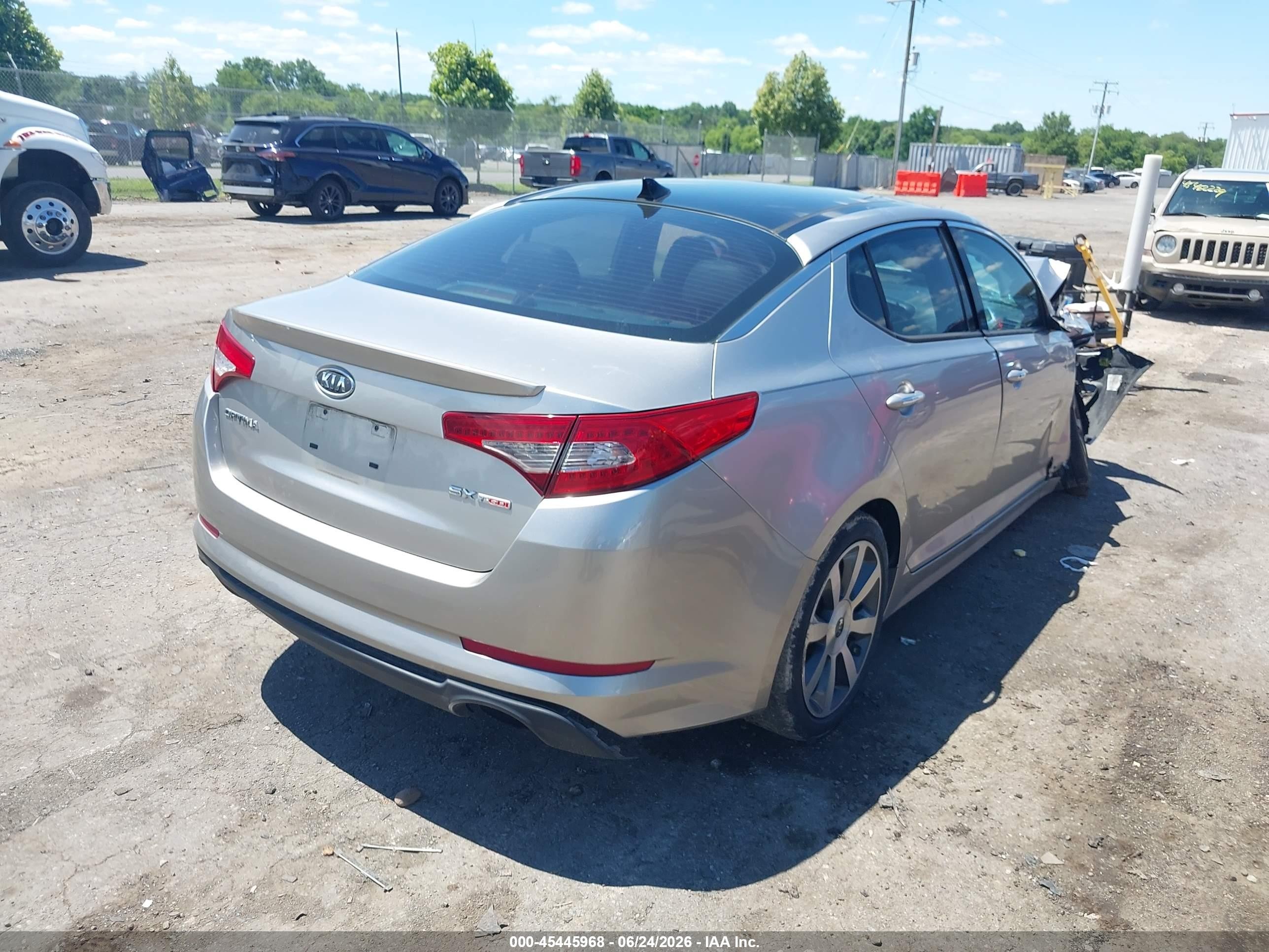 2011 Kia Optima Sx Silver vin: KNAGR4A63B5122496