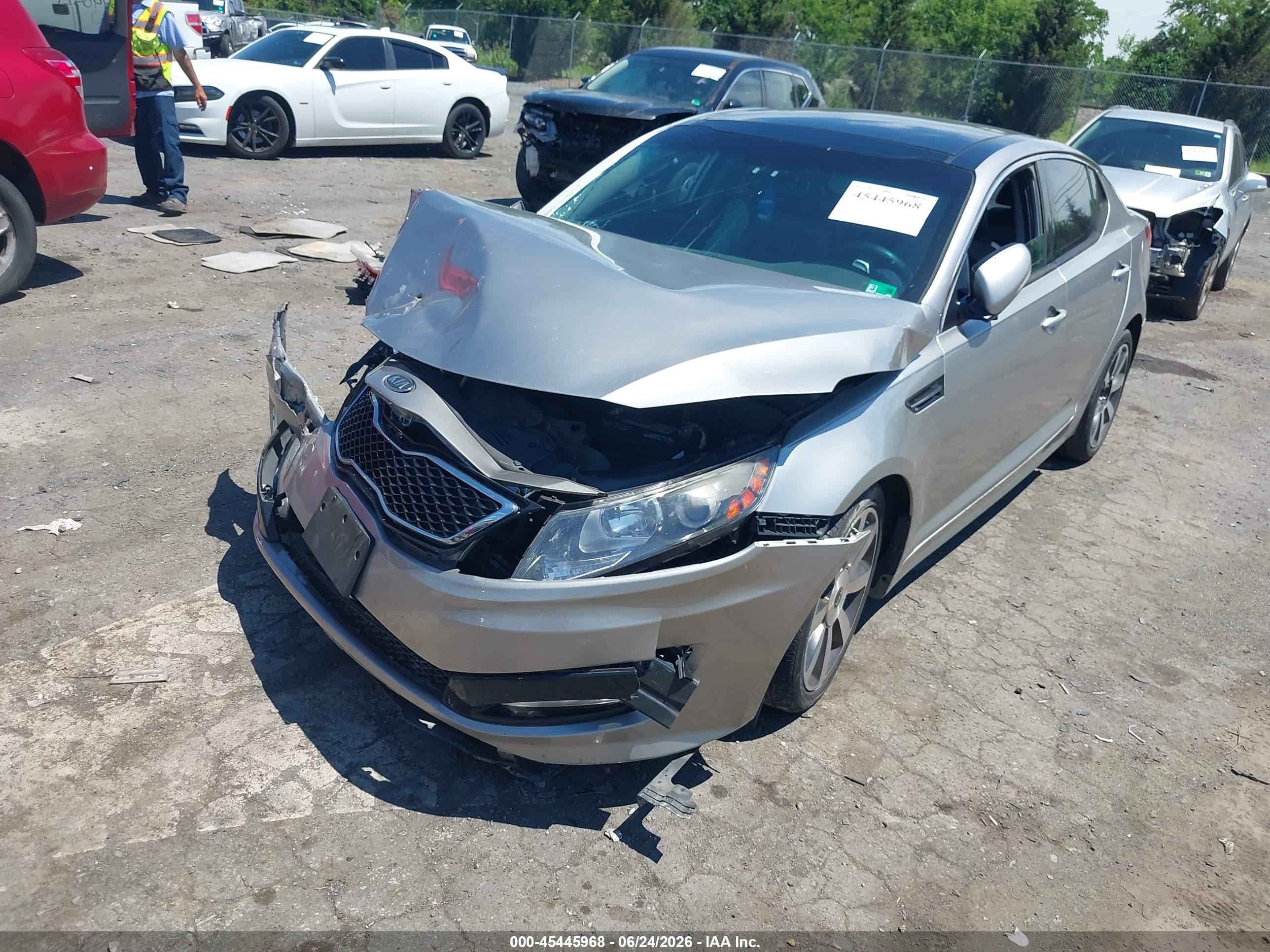 2011 Kia Optima Sx Silver vin: KNAGR4A63B5122496