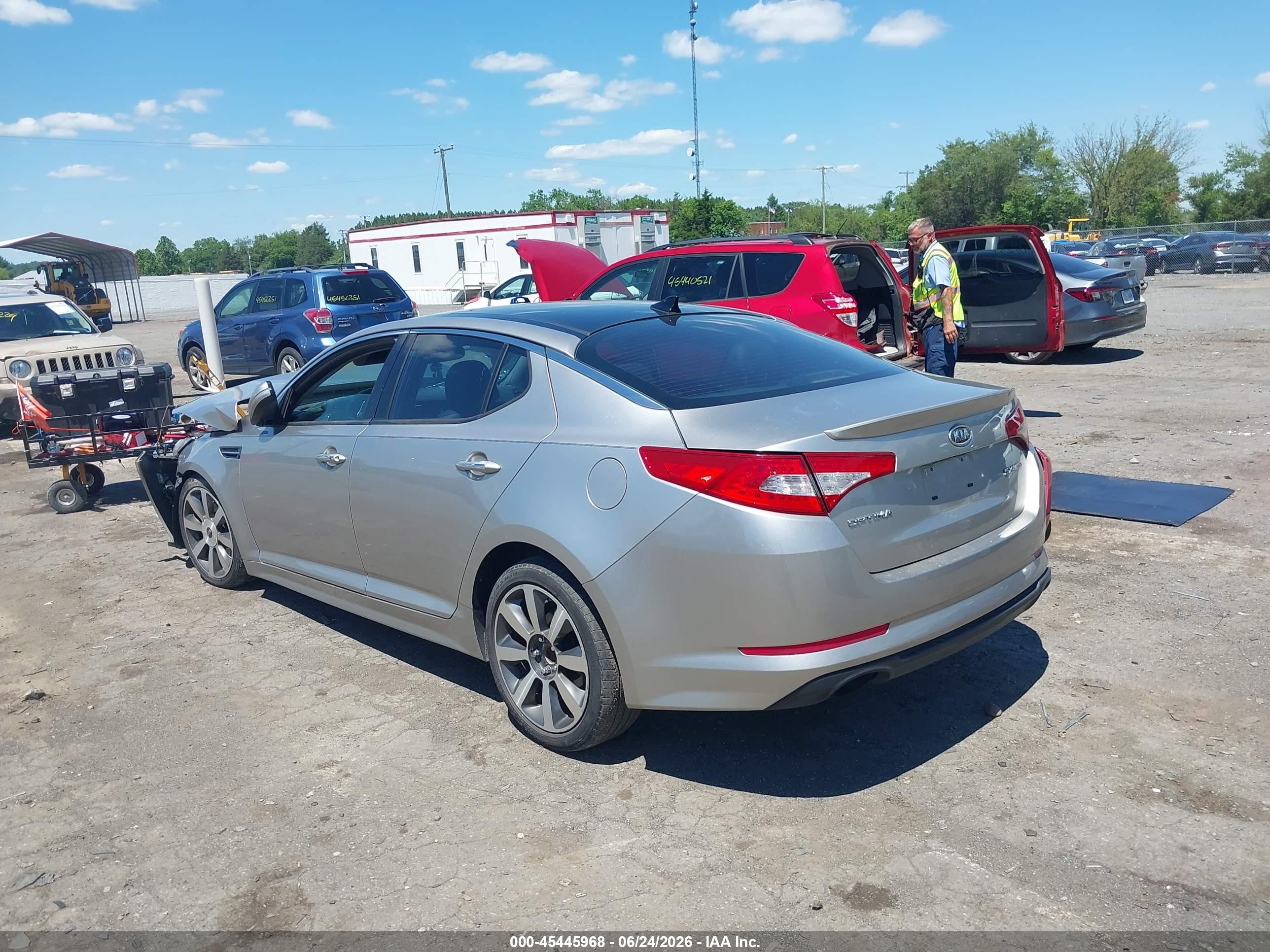 2011 Kia Optima Sx Silver vin: KNAGR4A63B5122496