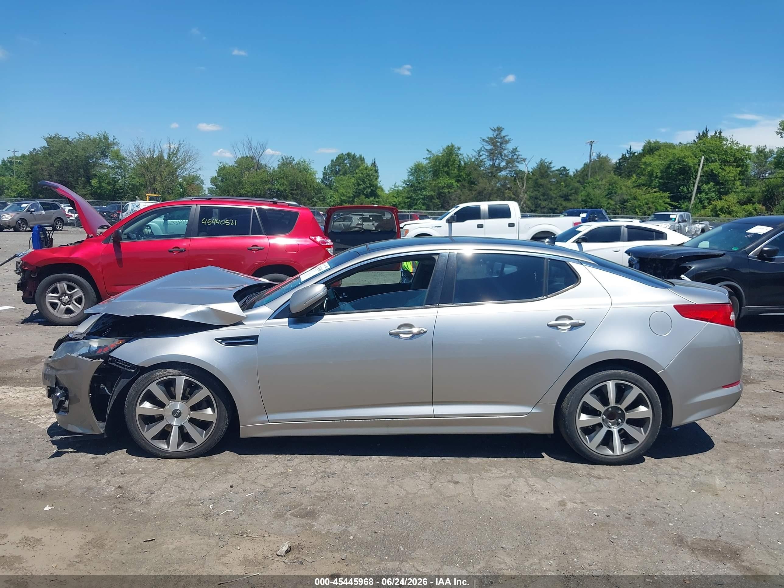 2011 Kia Optima Sx Silver vin: KNAGR4A63B5122496