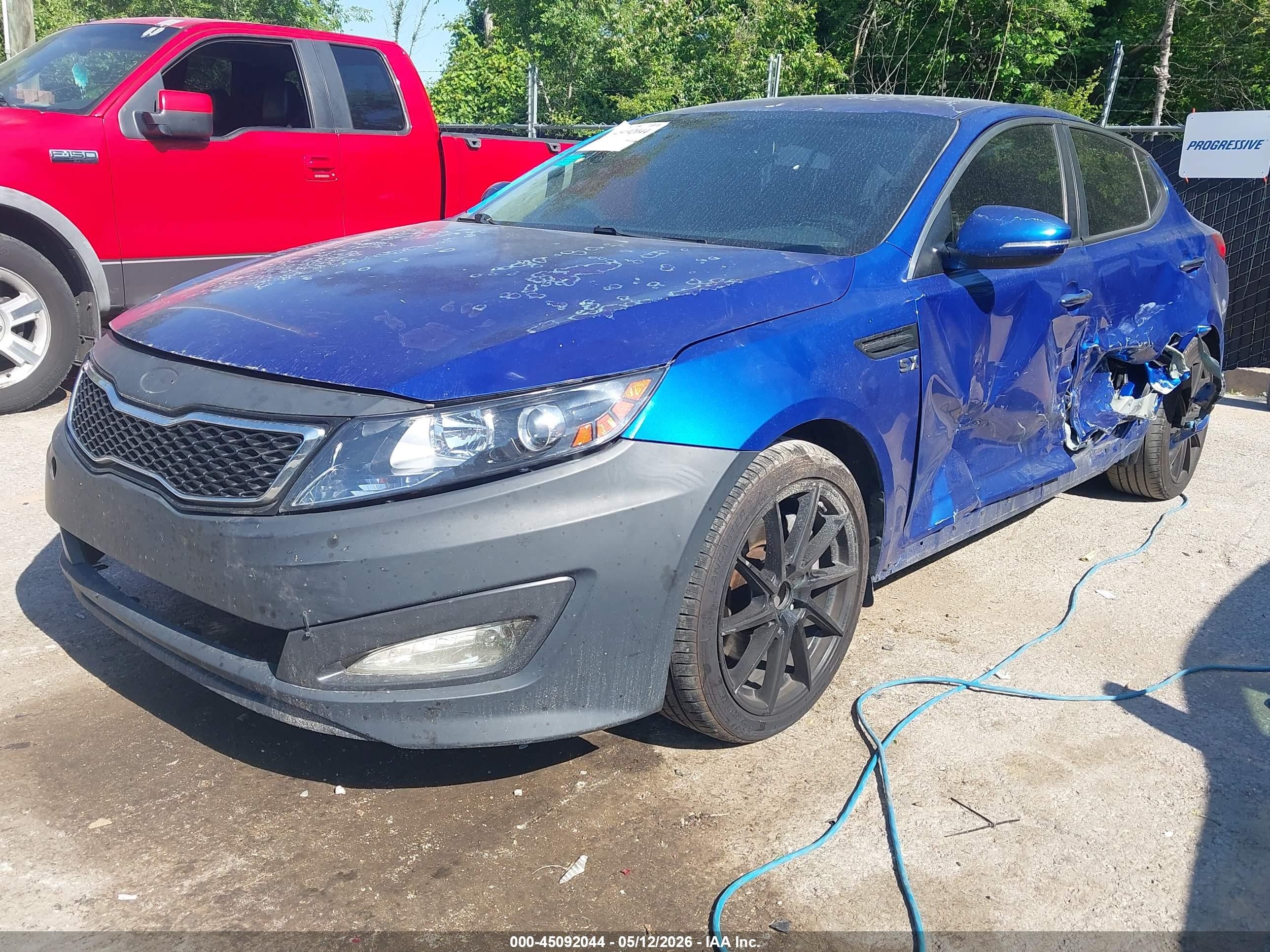 2011 Kia Optima Sx Blue vin: KNAGR4A64B5095325