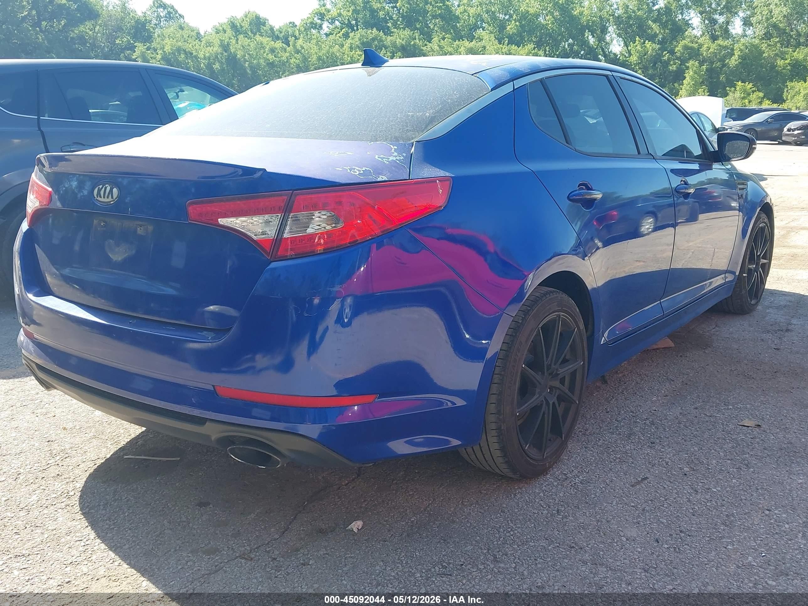 2011 Kia Optima Sx Blue vin: KNAGR4A64B5095325