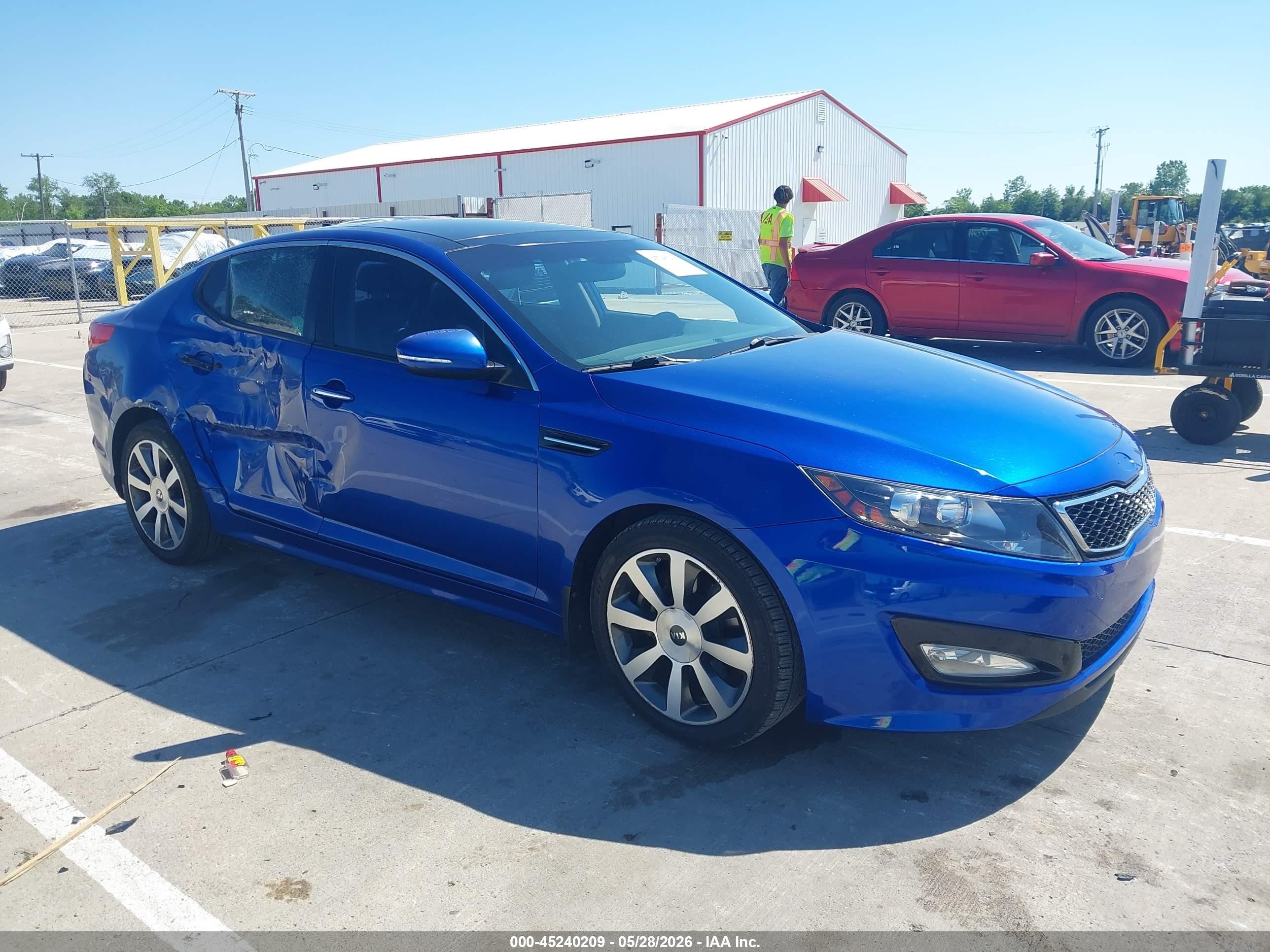2011 Kia Optima Sx Blue vin: KNAGR4A64B5138139