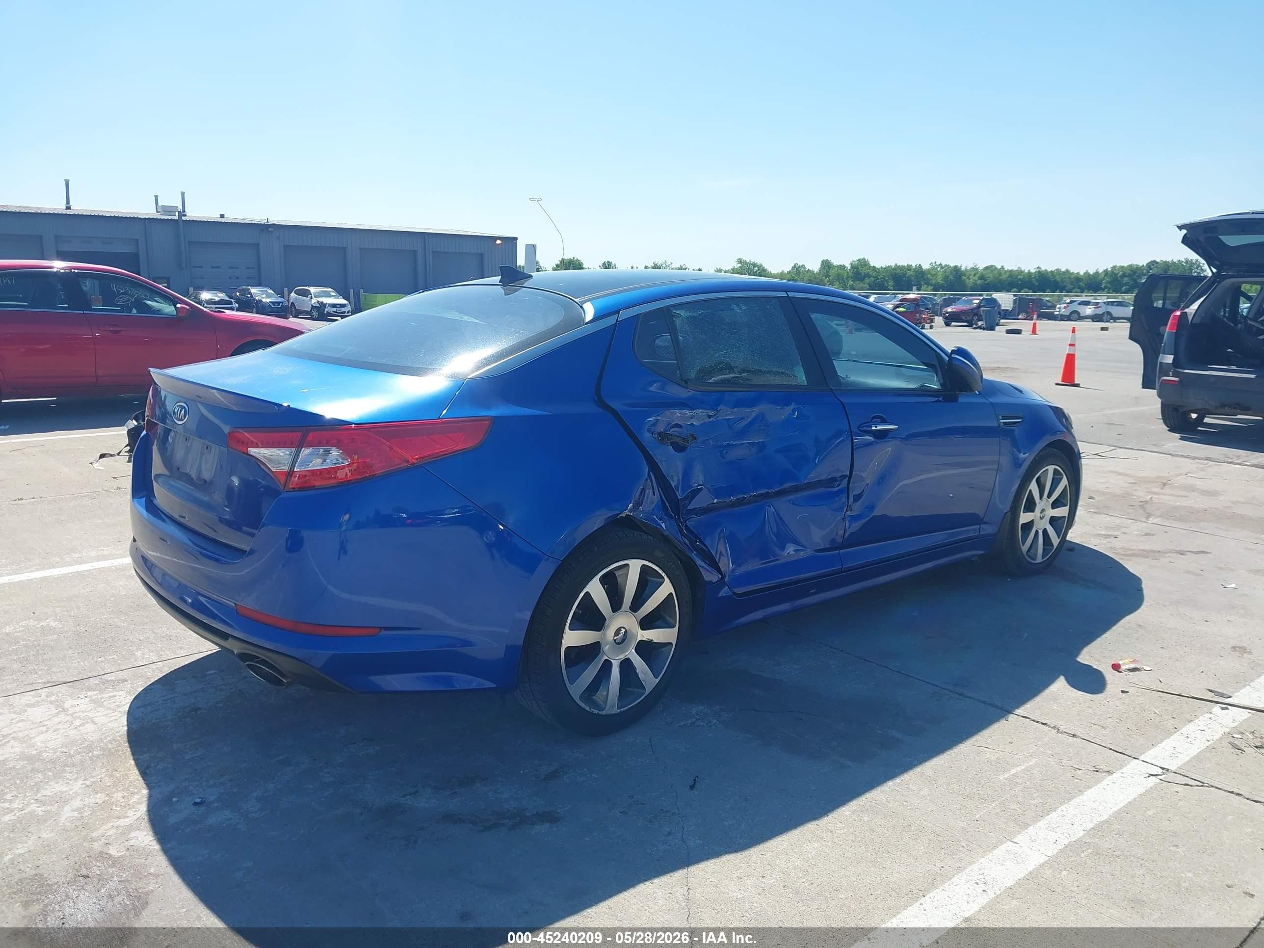 2011 Kia Optima Sx Blue vin: KNAGR4A64B5138139
