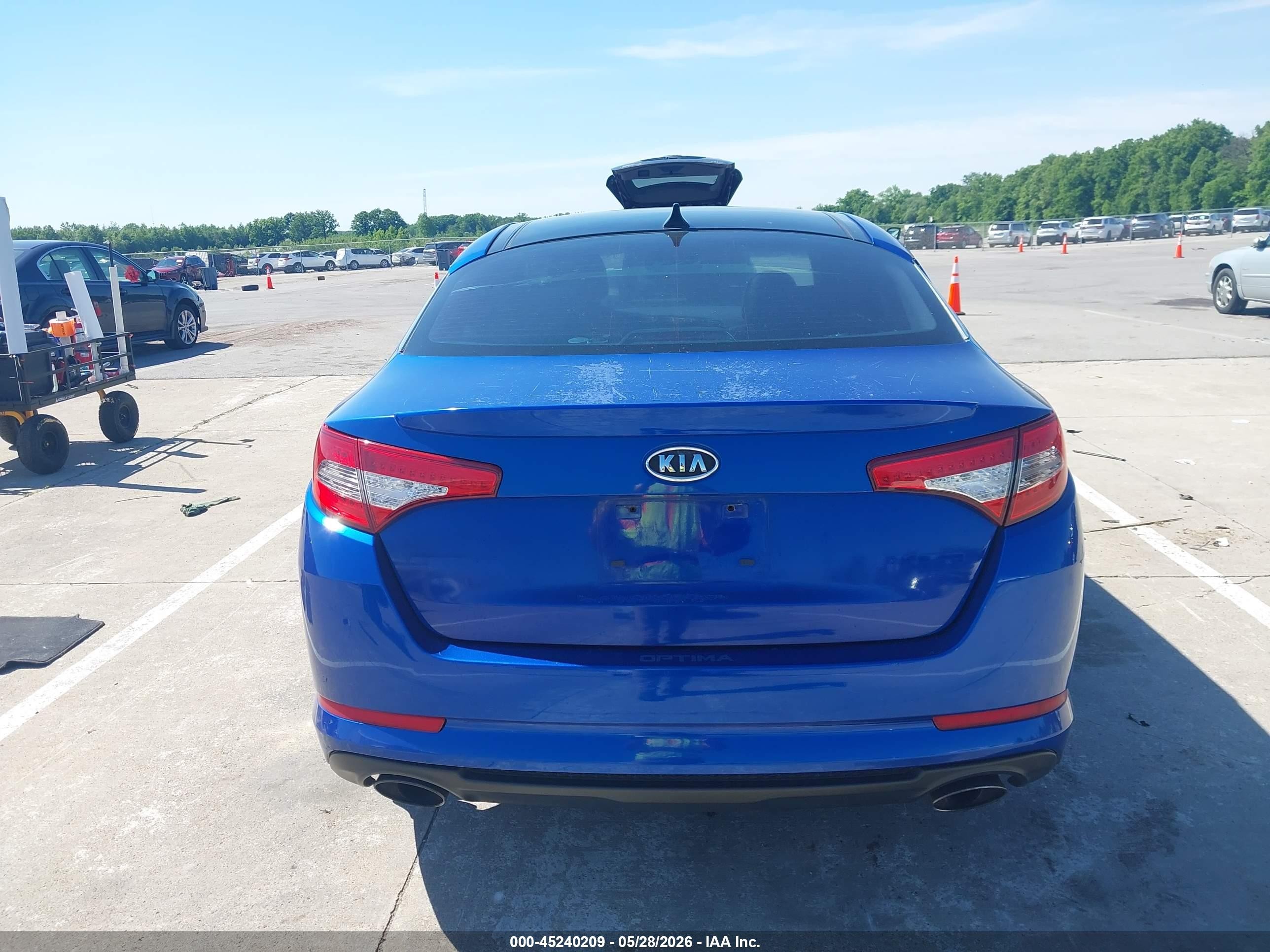2011 Kia Optima Sx Blue vin: KNAGR4A64B5138139