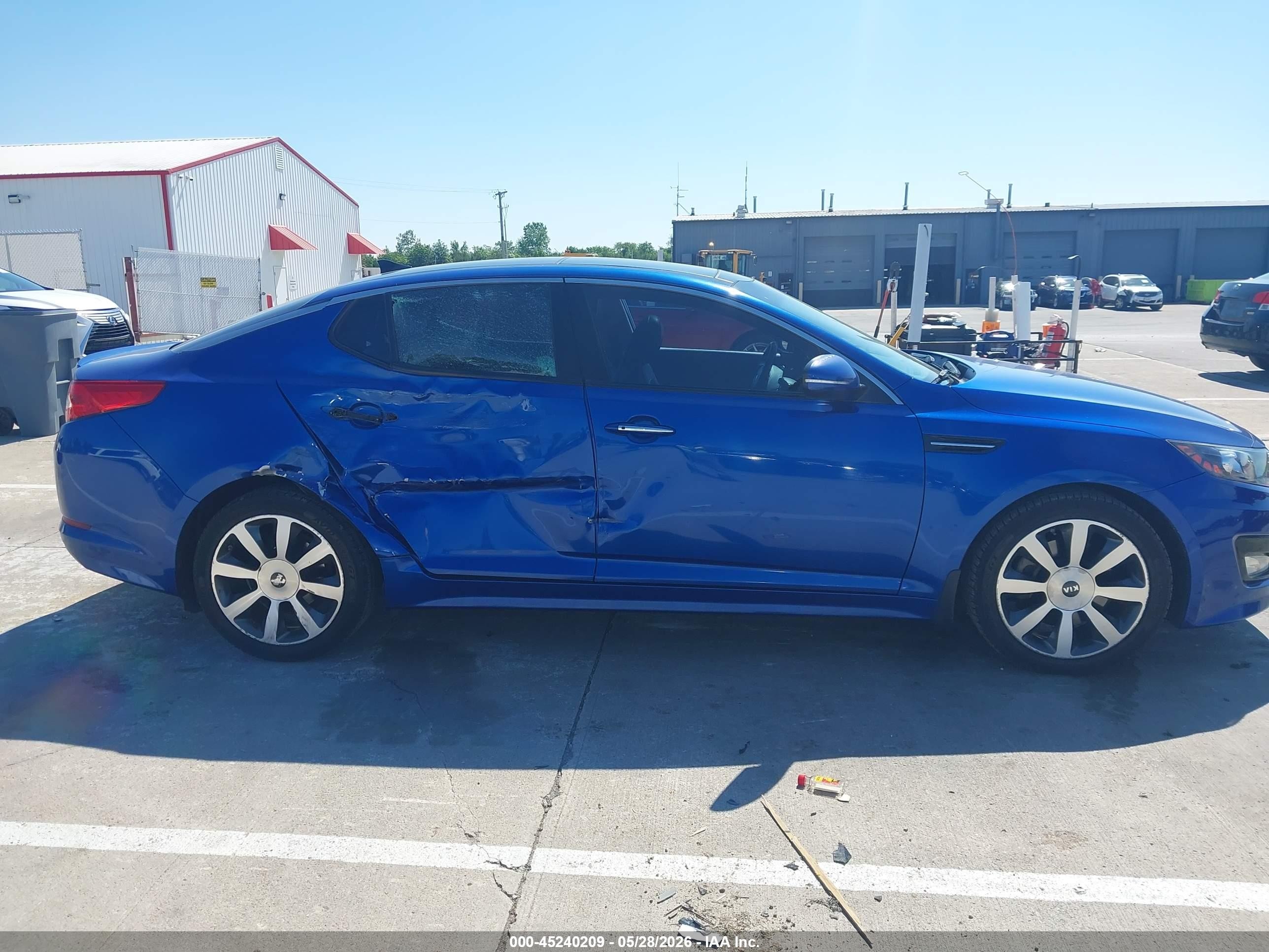 2011 Kia Optima Sx Blue vin: KNAGR4A64B5138139