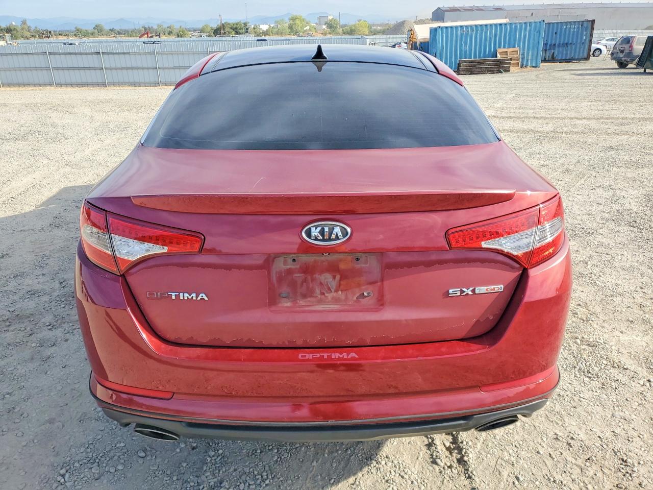 2011 Kia Optima Sx Red vin: KNAGR4A66B5113968