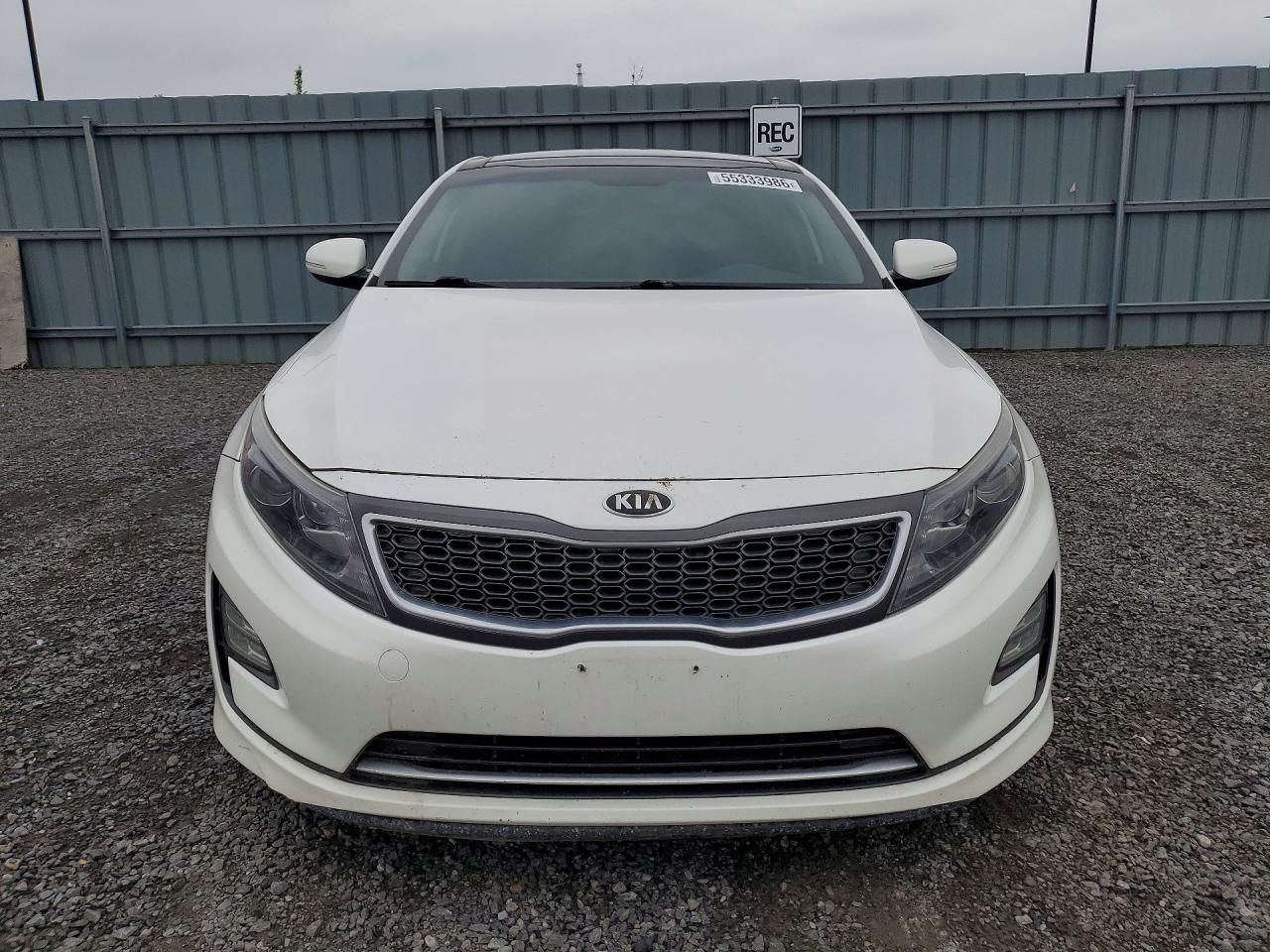 2015 Kia Optima Sx White vin: KNAGR4A66F5627051