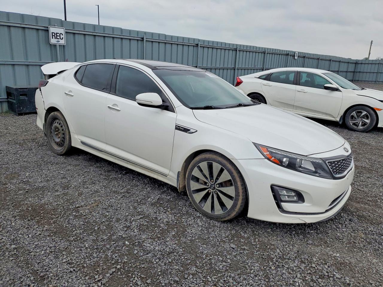 2015 Kia Optima Sx White vin: KNAGR4A66F5627051