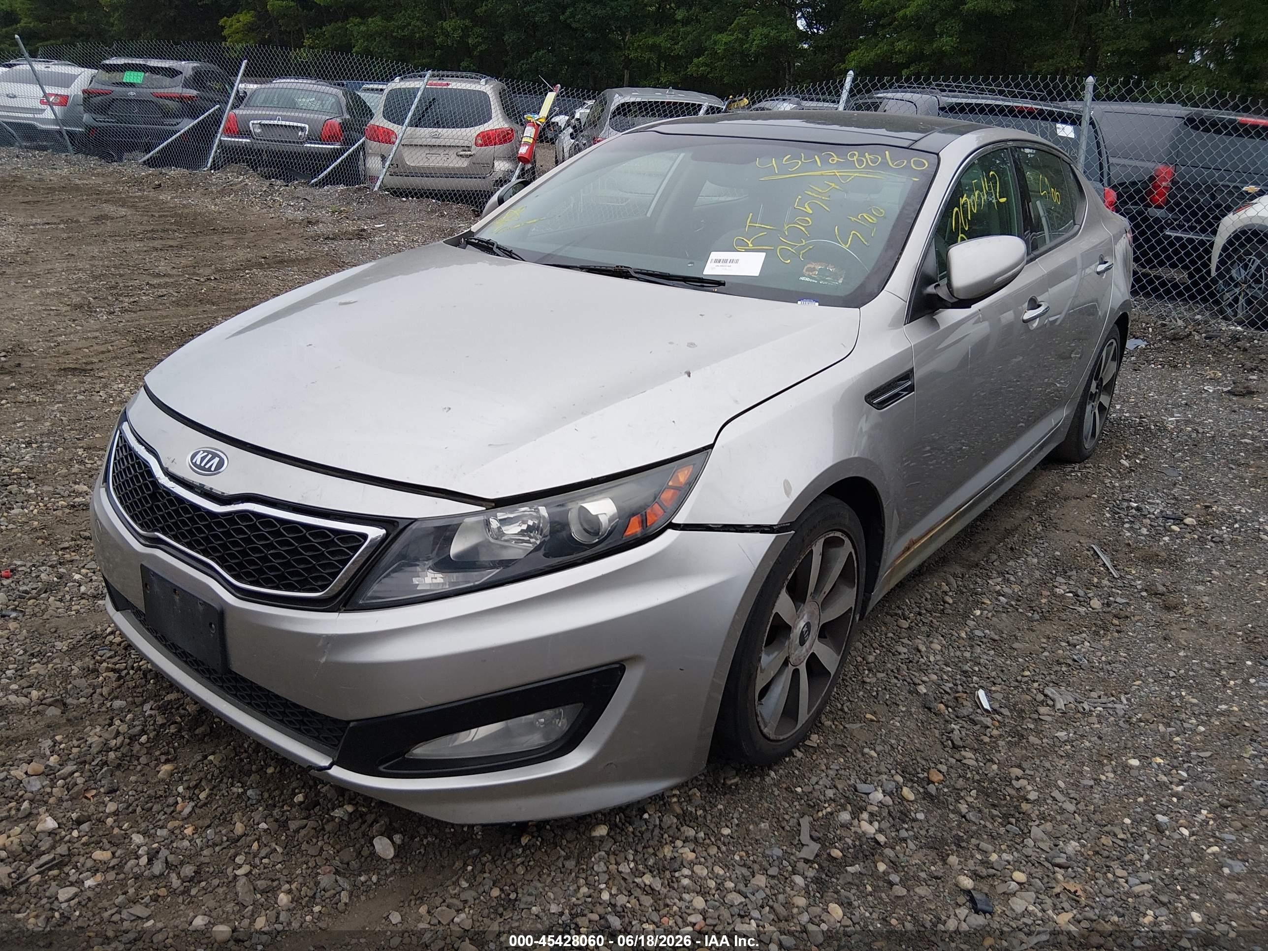 2011 Kia Optima Sx Золотой vin: KNAGR4A67B5119925