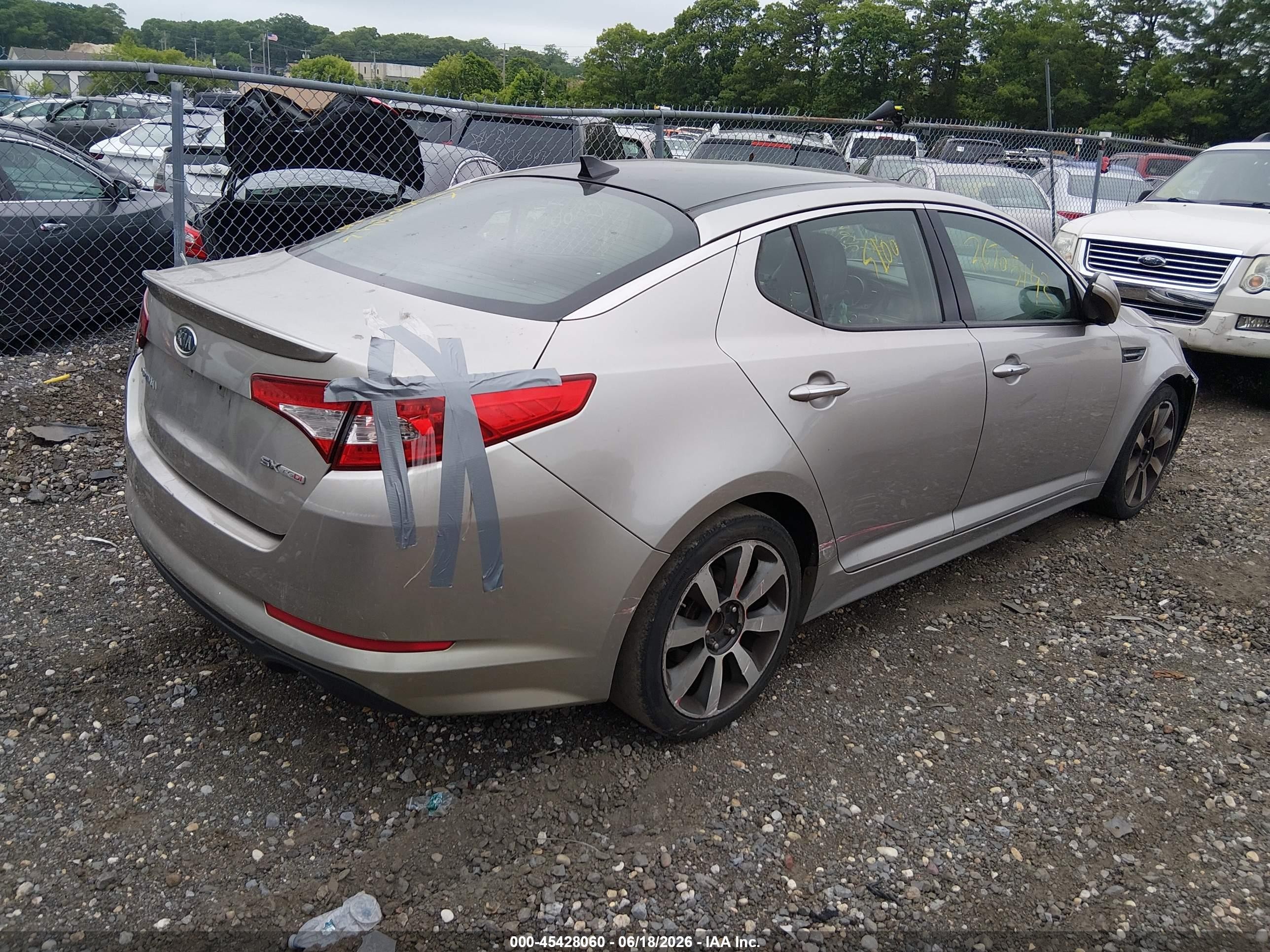 2011 Kia Optima Sx Золотой vin: KNAGR4A67B5119925