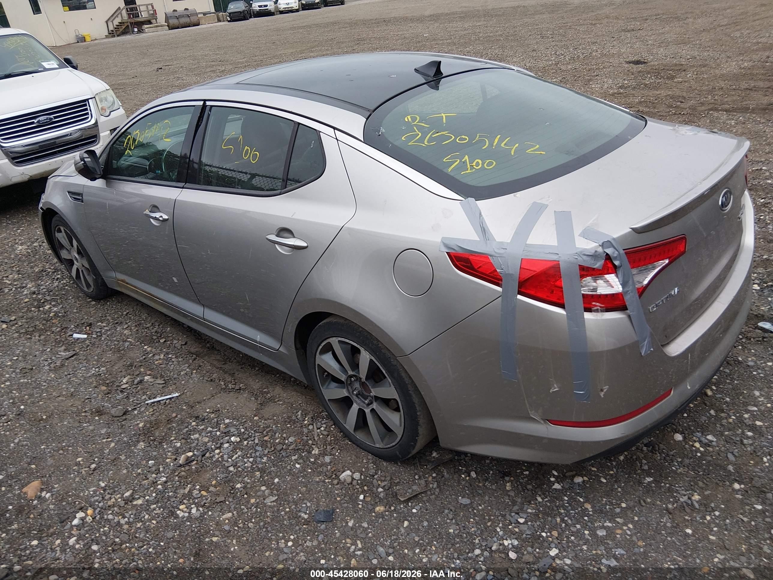2011 Kia Optima Sx Золотой vin: KNAGR4A67B5119925