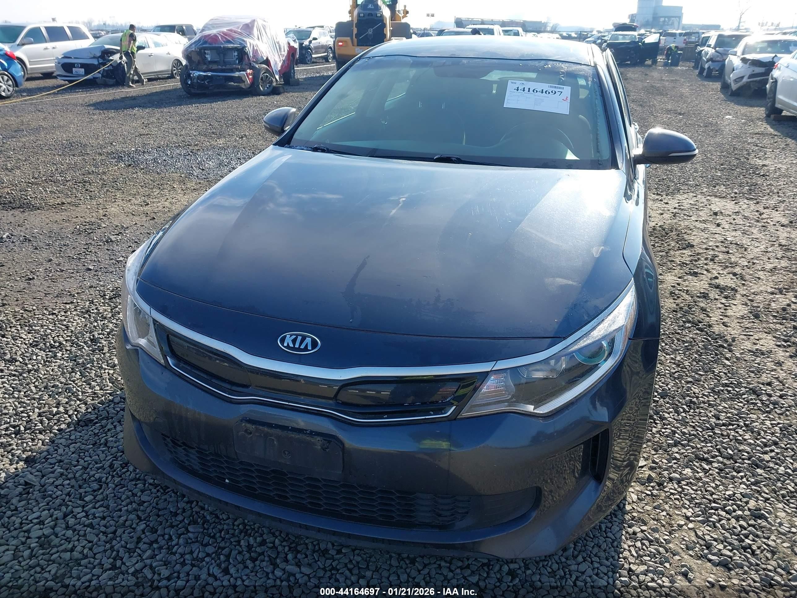 2017 Kia Optima Hybrid   Серый vin: KNAGT4LC5H5006732
