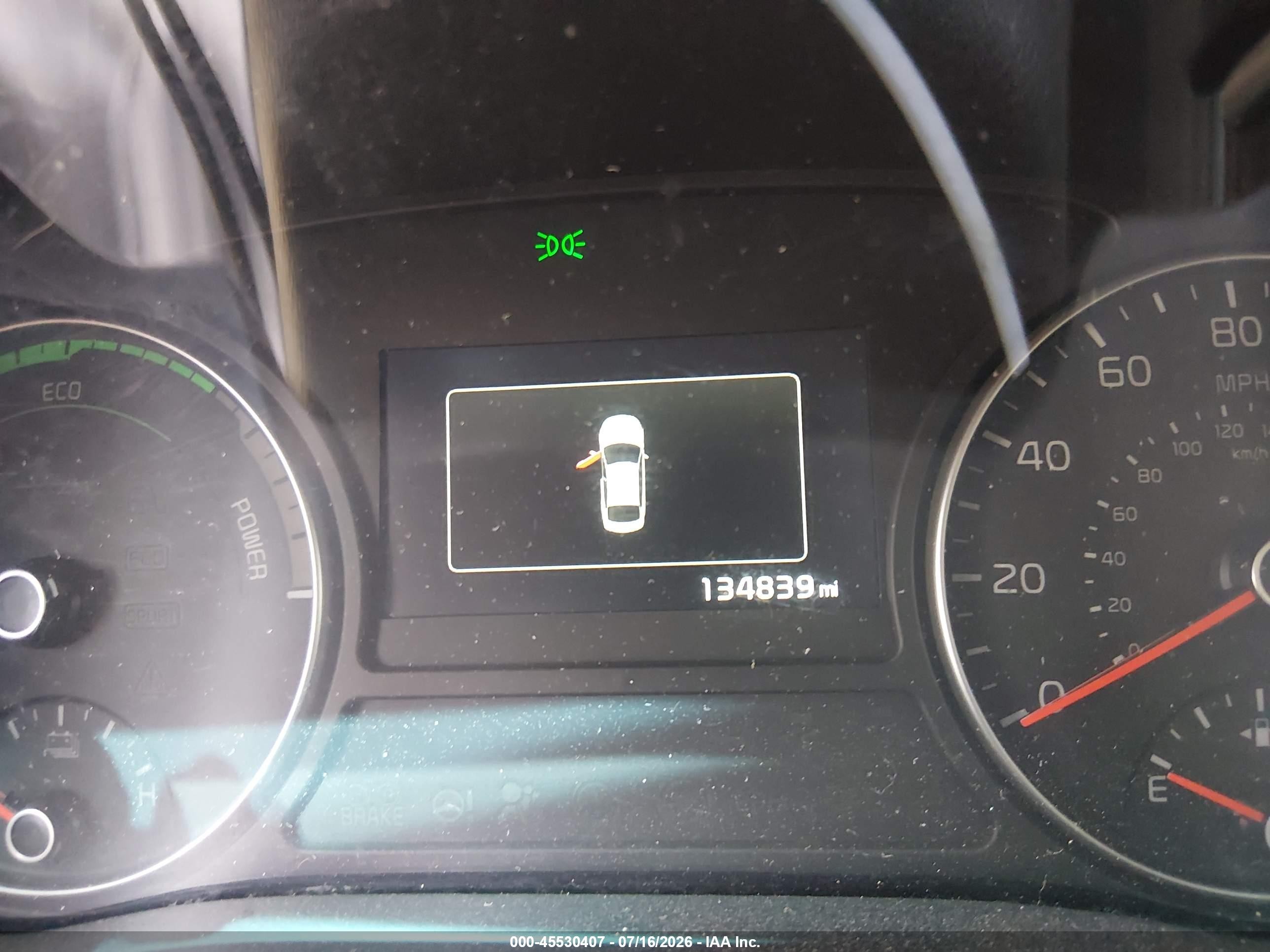 2017 Kia Optima Hybrid Ex White vin: KNAGU4LE3H5012558