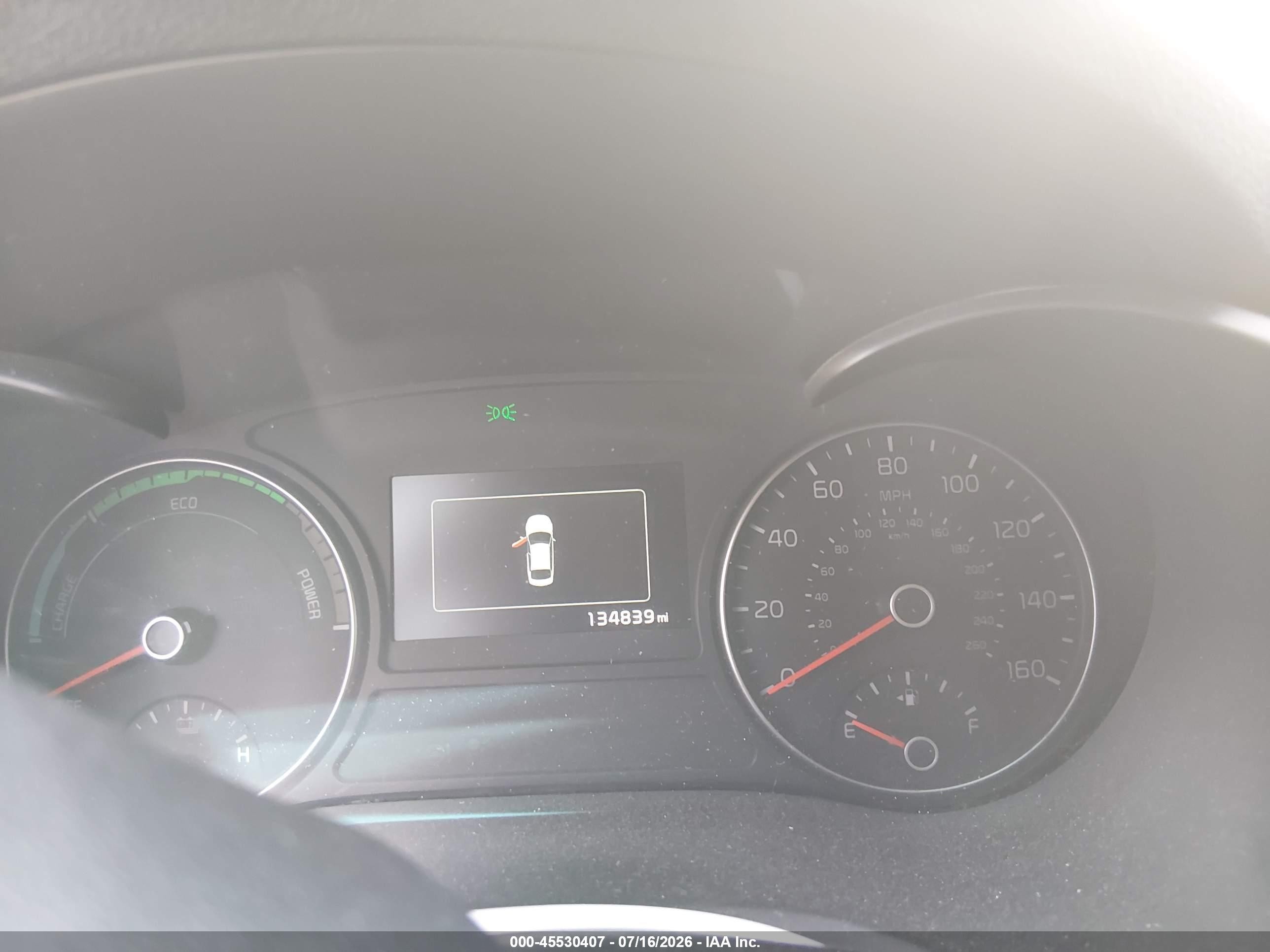 2017 Kia Optima Hybrid Ex White vin: KNAGU4LE3H5012558