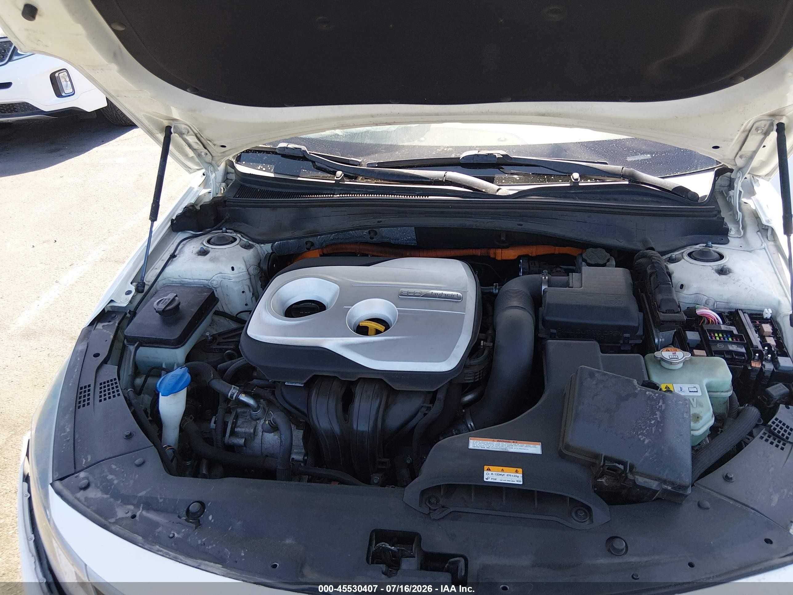2017 Kia Optima Hybrid Ex White vin: KNAGU4LE3H5012558