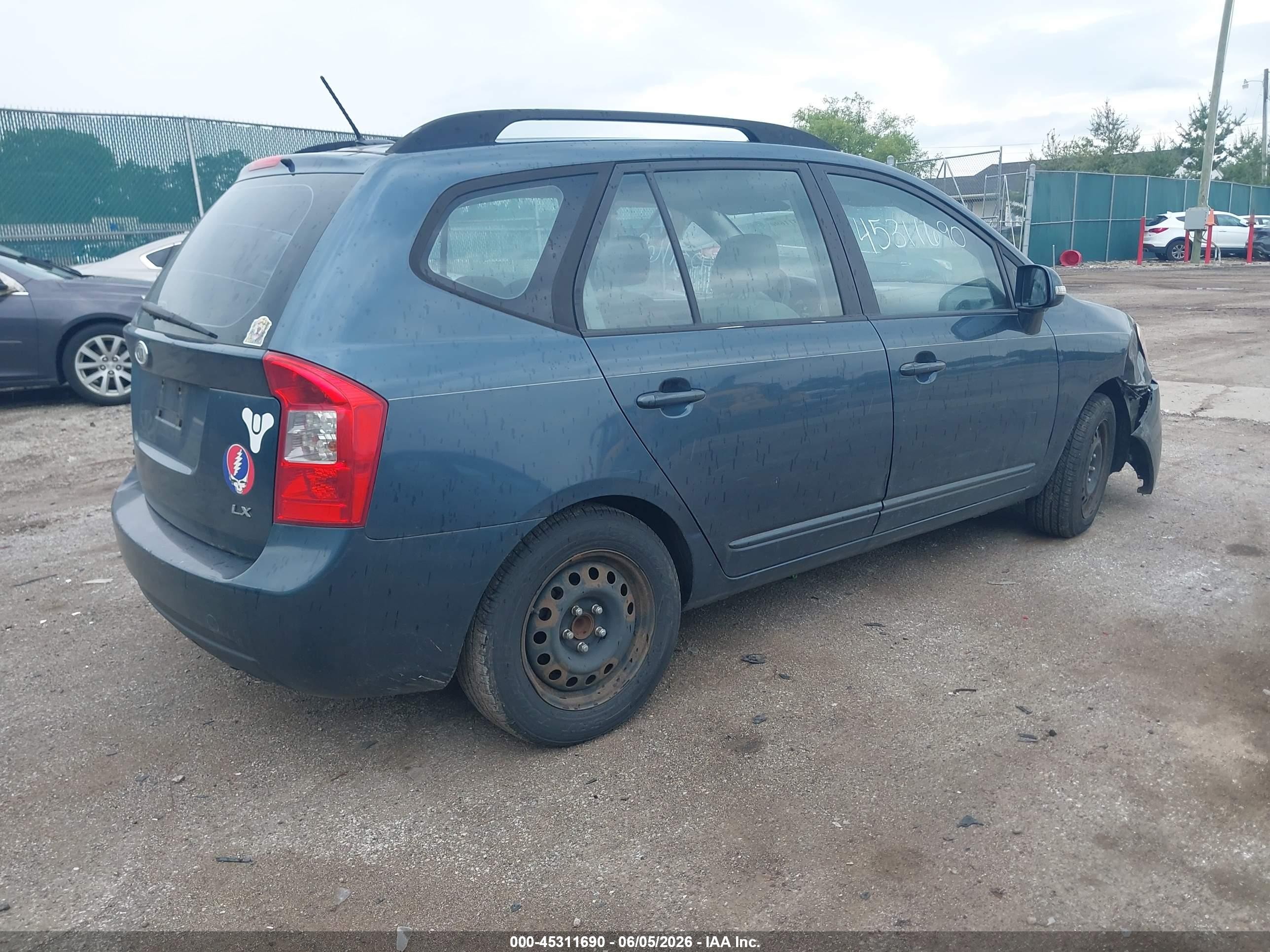 2010 Kia Rondo Lx Blue vin: KNAHG8C80A7303770