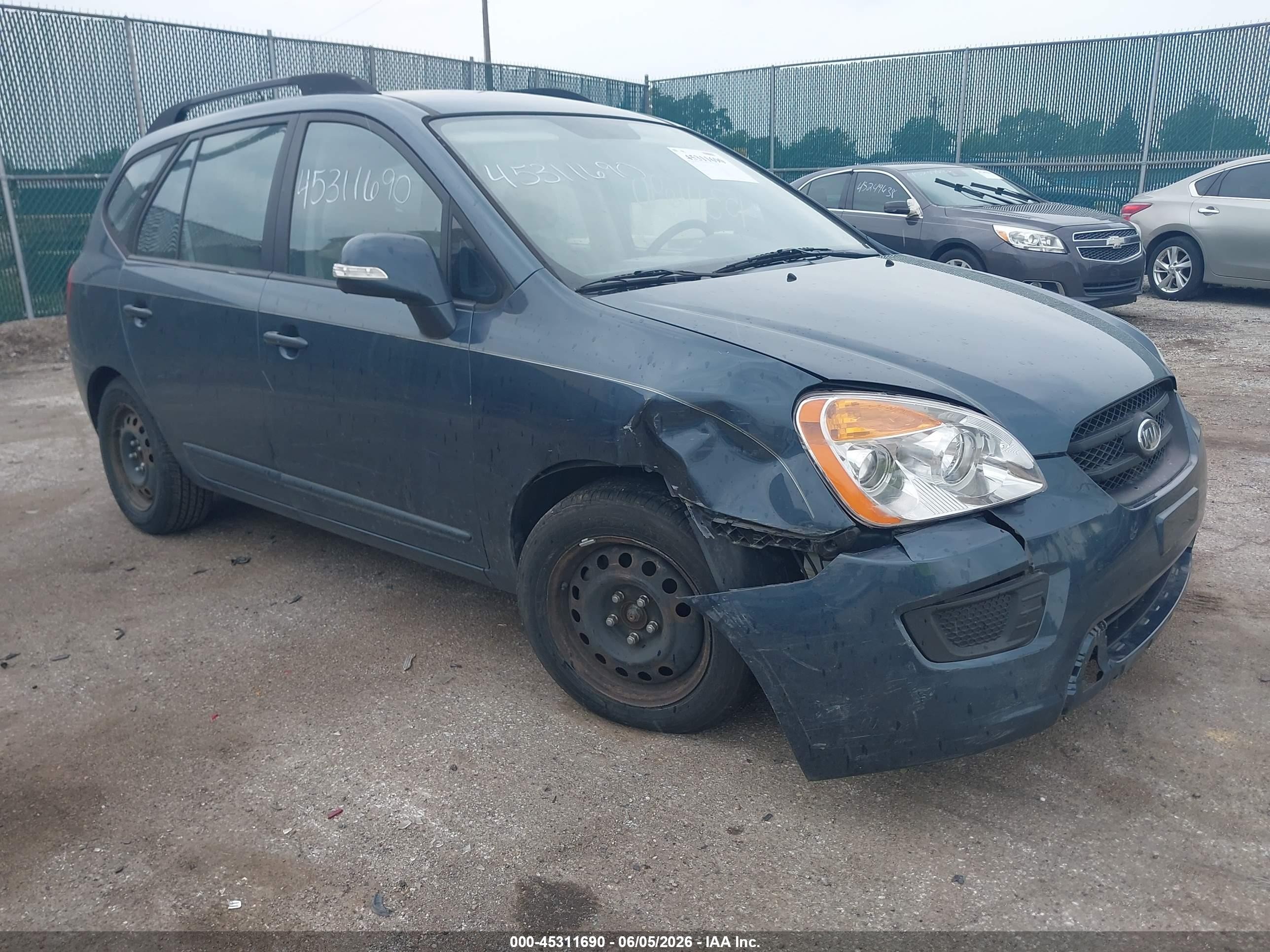 2010 Kia Rondo Lx Blue vin: KNAHG8C80A7303770
