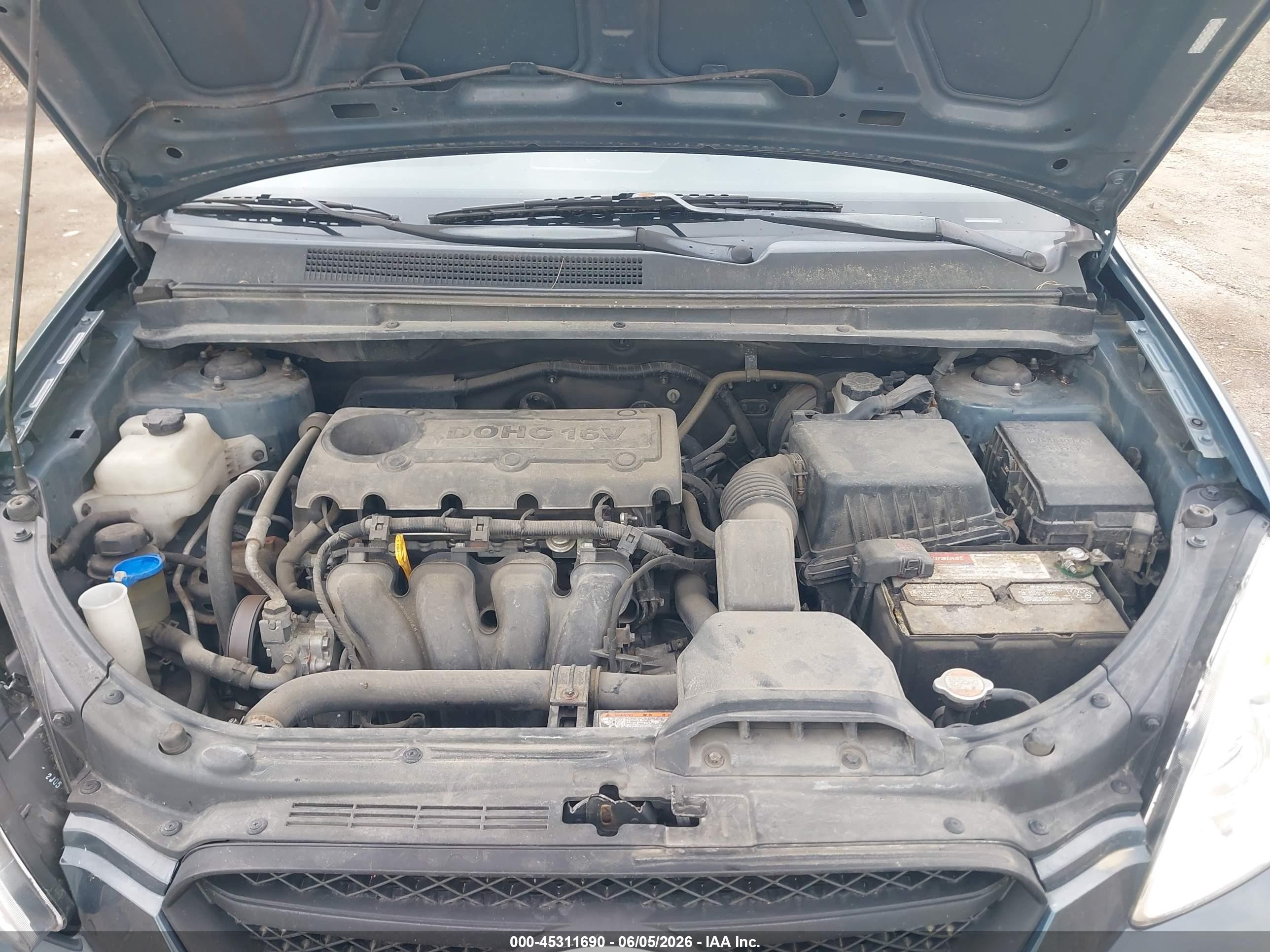 2010 Kia Rondo Lx Blue vin: KNAHG8C80A7303770