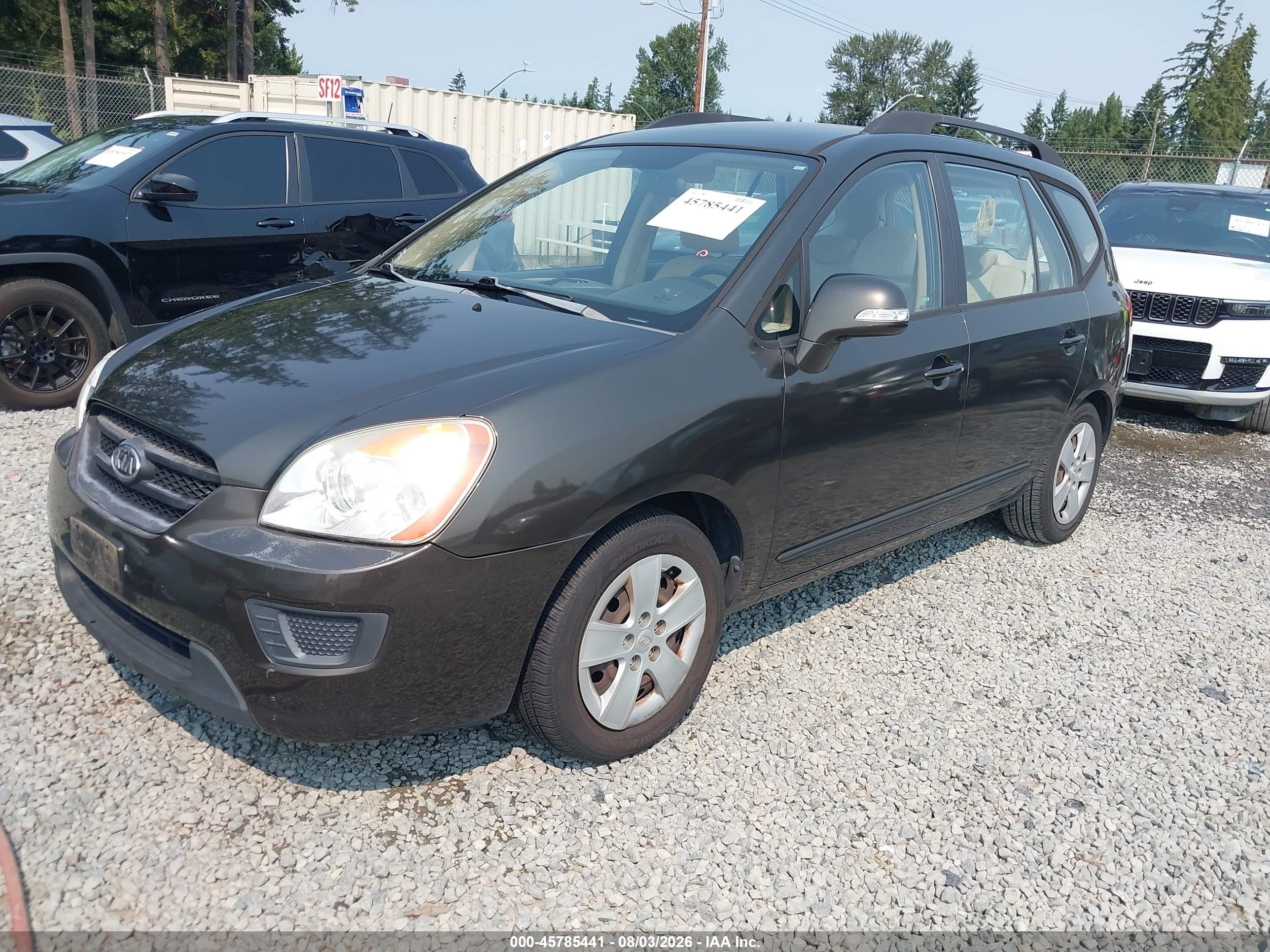 2010 Kia Rondo Lx Brown vin: KNAHG8C97A7302866
