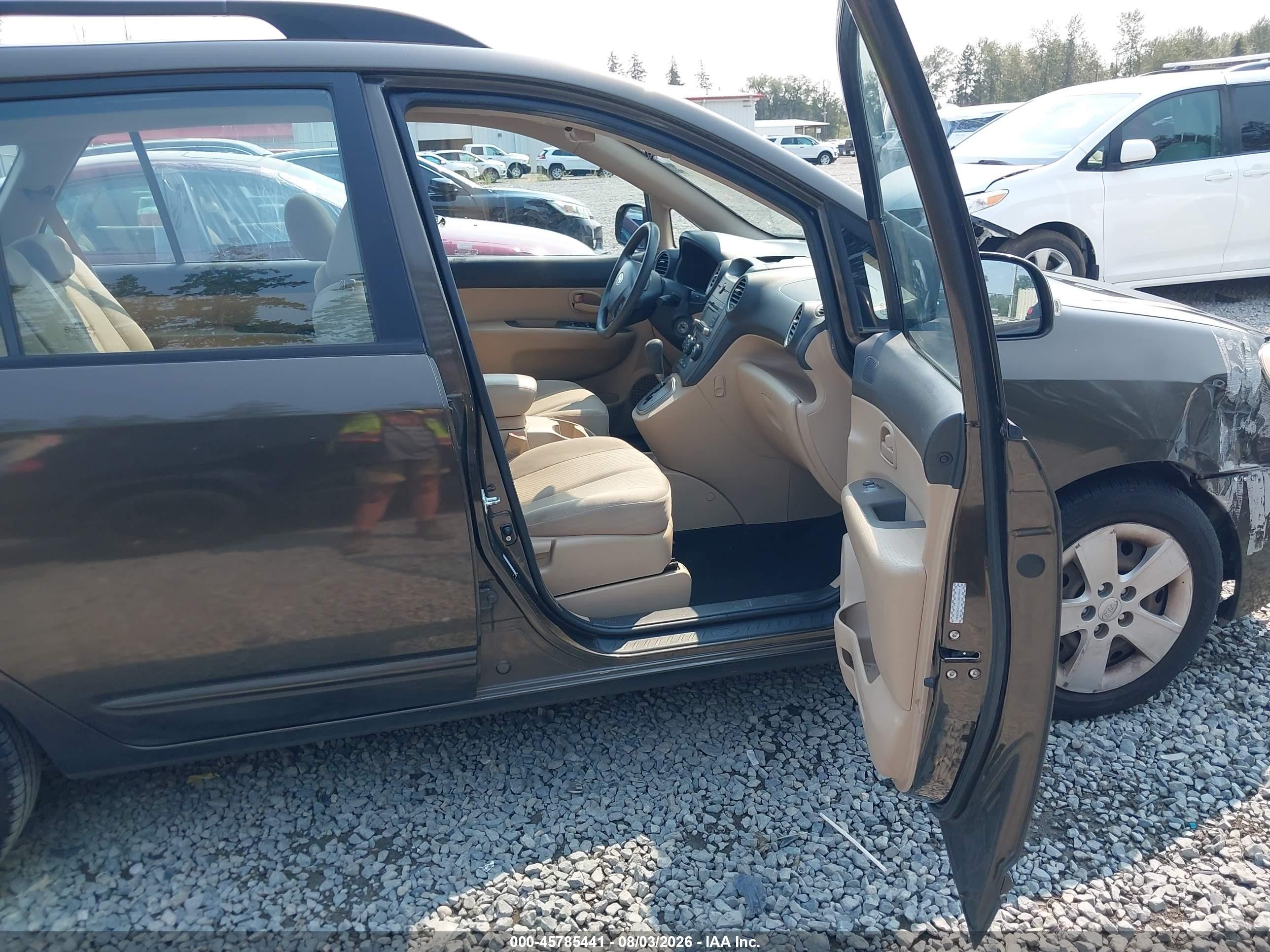 2010 Kia Rondo Lx Brown vin: KNAHG8C97A7302866