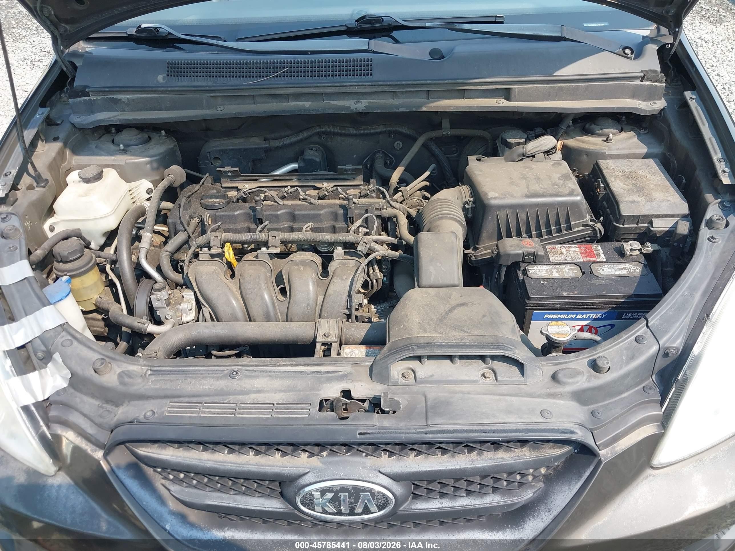 2010 Kia Rondo Lx Brown vin: KNAHG8C97A7302866