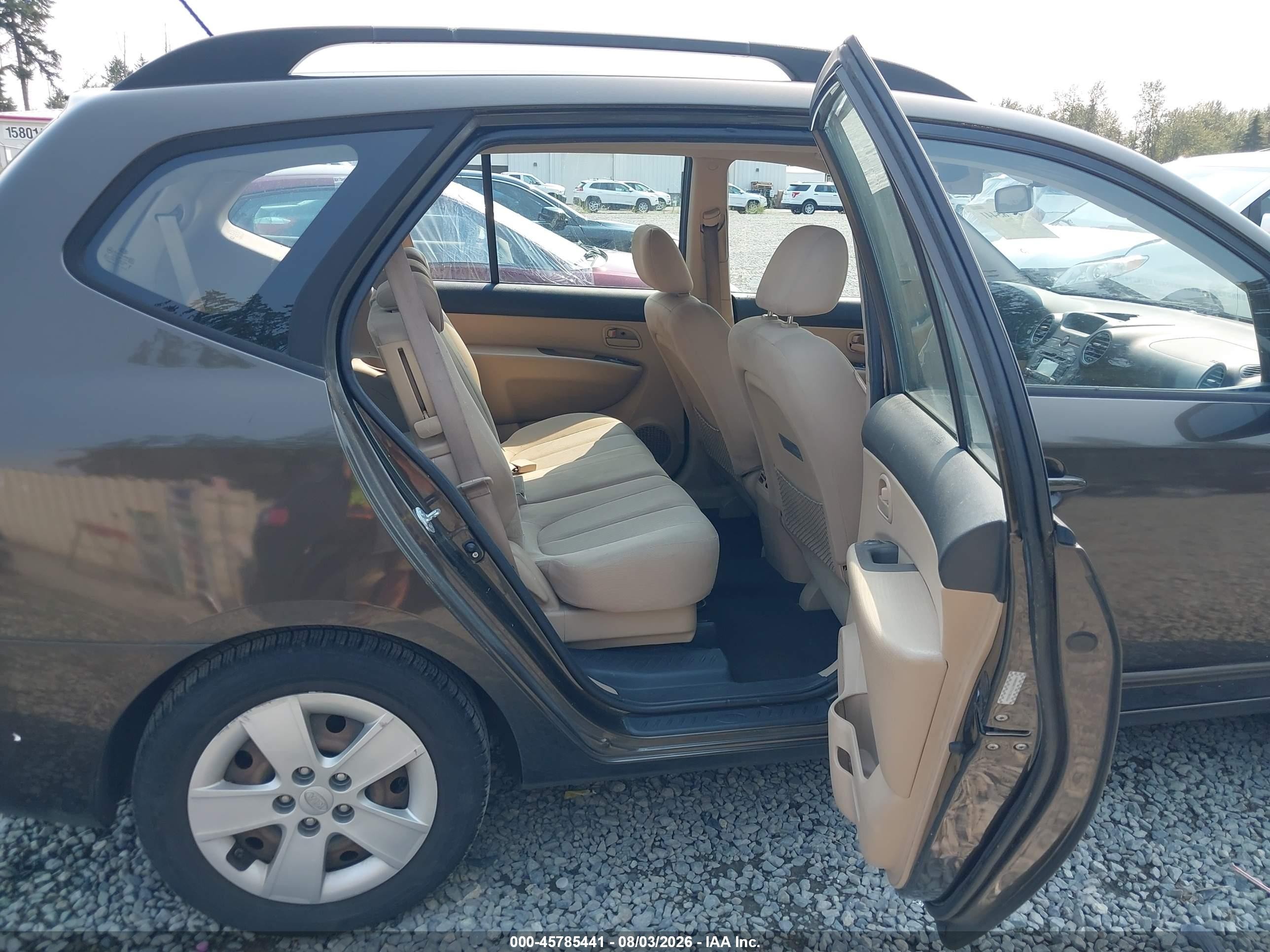 2010 Kia Rondo Lx Brown vin: KNAHG8C97A7302866