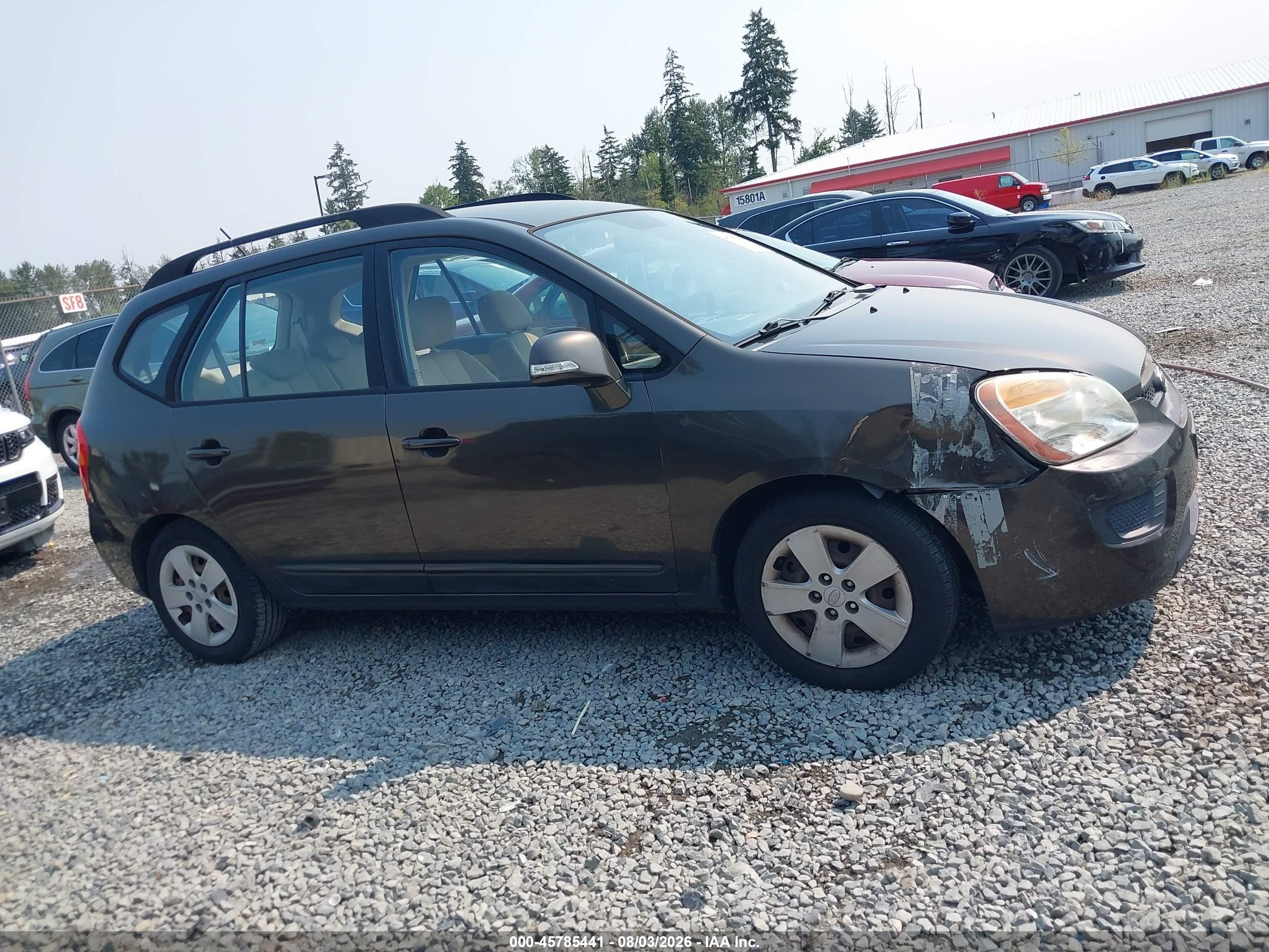 2010 Kia Rondo Lx Brown vin: KNAHG8C97A7302866