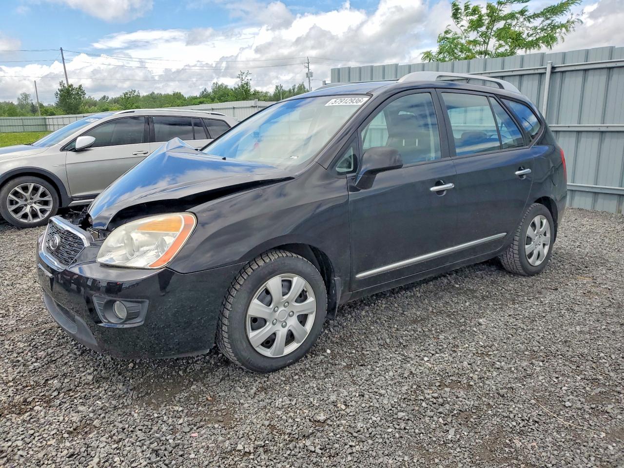 2012 Kia Rondo Black vin: KNAHH8A81C7401189