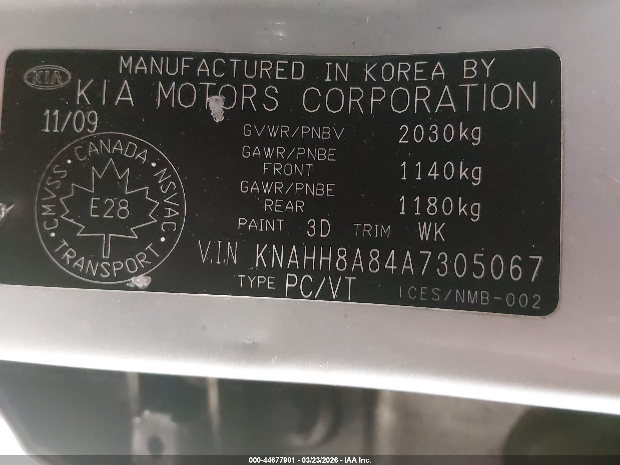 2010 Kia Rondo Ex/ex-premium Silver vin: KNAHH8A84A7305067