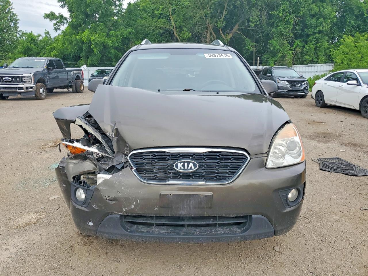 2012 Kia Rondo Gray vin: KNAHH8C67C7377119