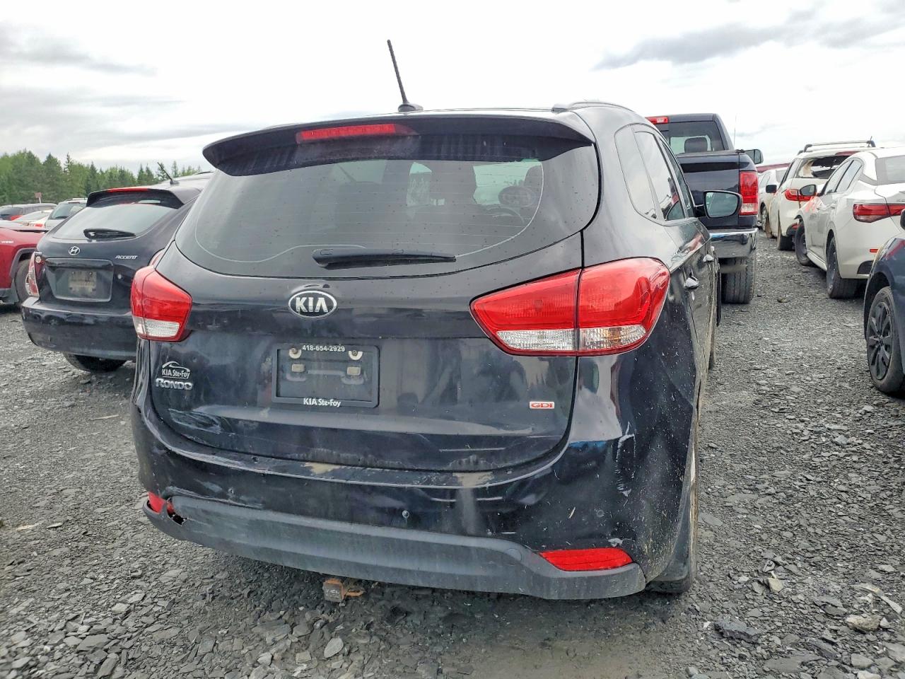 2015 Kia Rondo Черный vin: KNAHT8A37F7079939