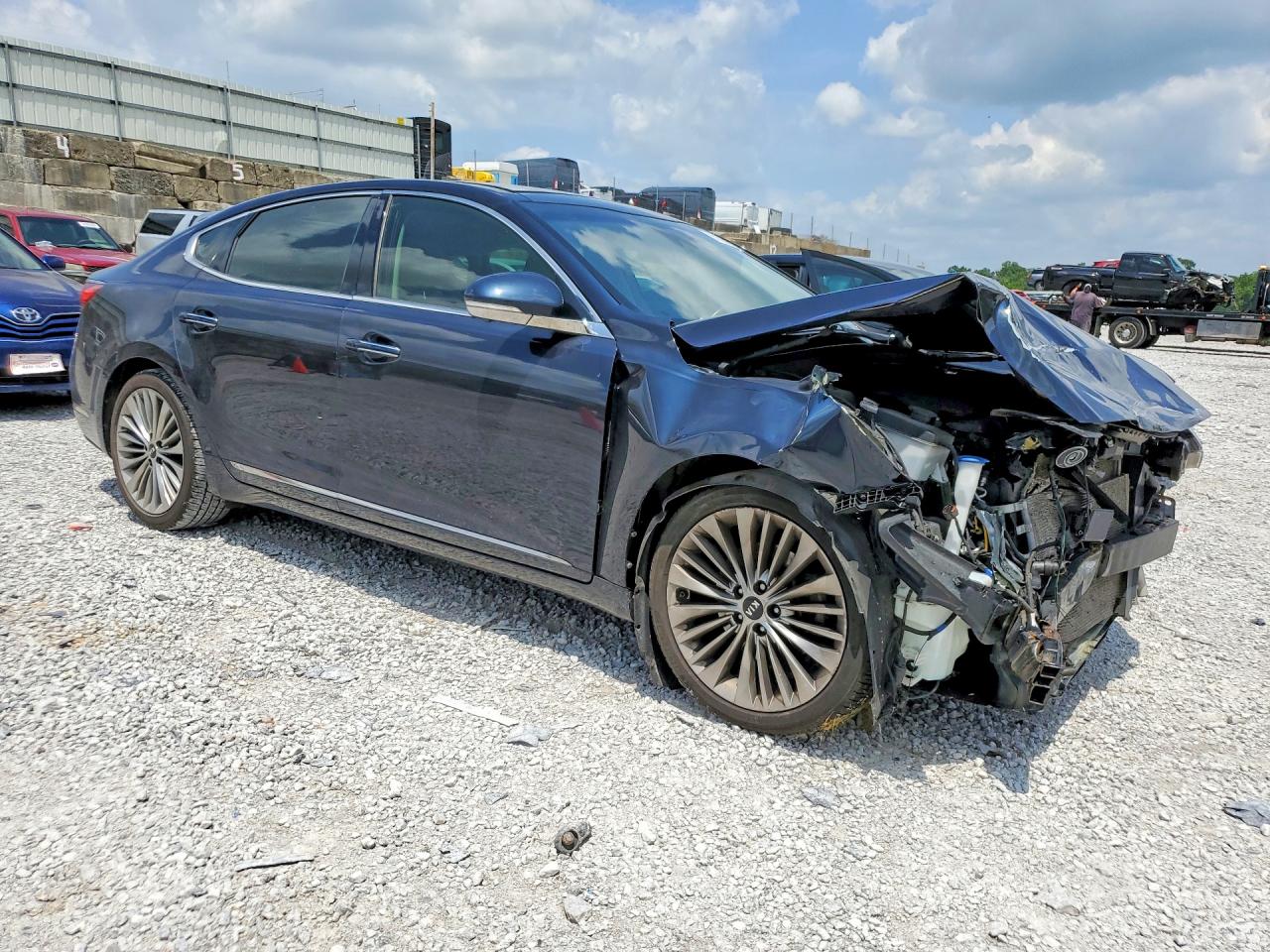 2017 Kia Cadenza Limited Черный vin: KNALC4J19H5073852