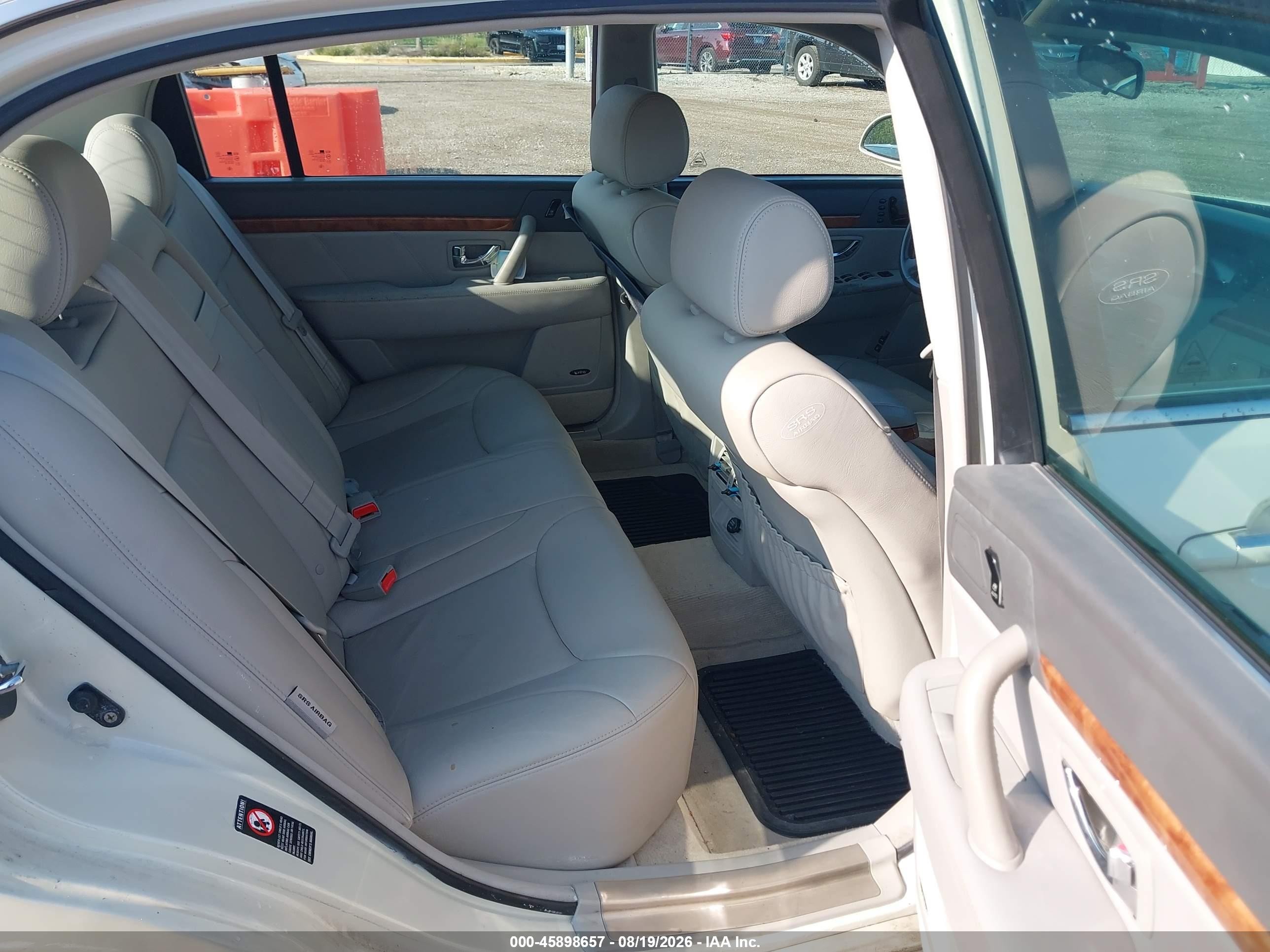 2004 Kia Amanti   White vin: KNALD124045035098