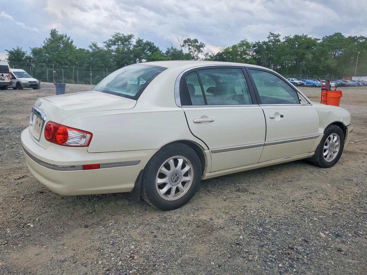 2005 Kia Amanti Base White vin: KNALD124255079878