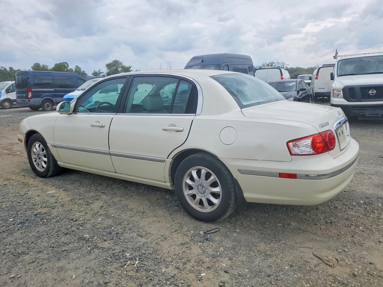 2005 Kia Amanti Base White vin: KNALD124255079878