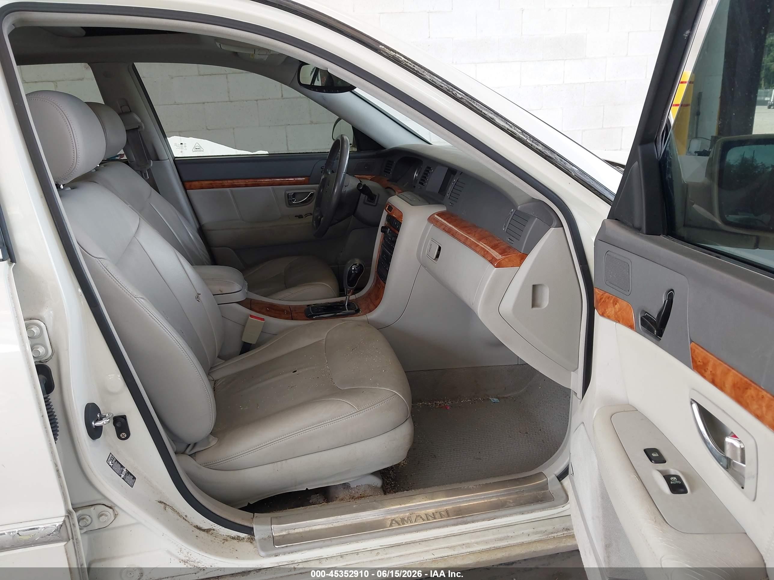 2005 Kia Amanti   Белый vin: KNALD124355062295