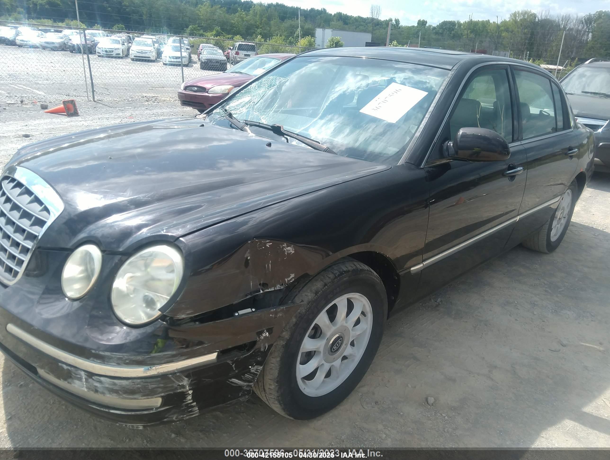 2006 Kia Amanti   Черный vin: KNALD124565085420