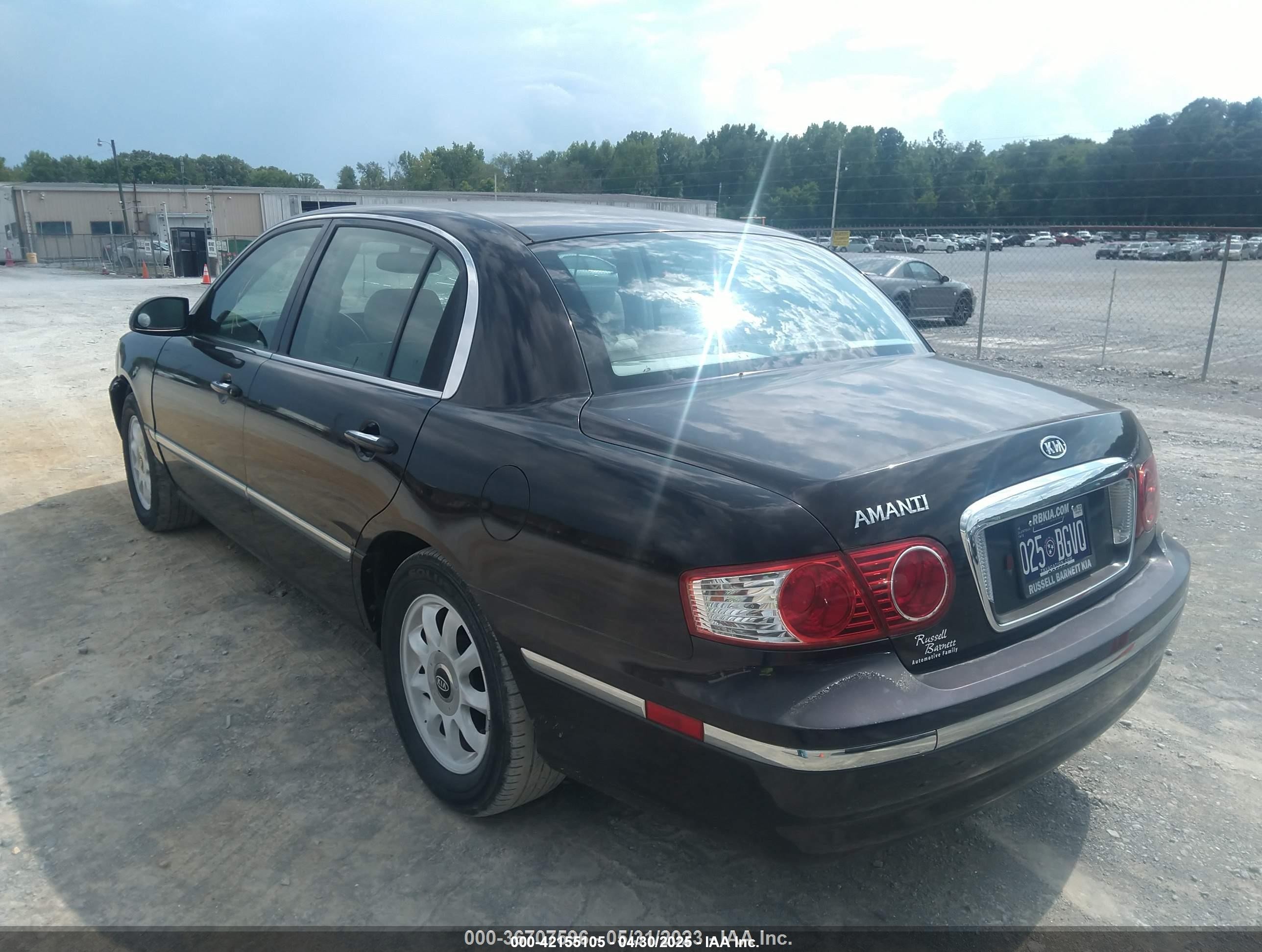 2006 Kia Amanti   Черный vin: KNALD124565085420