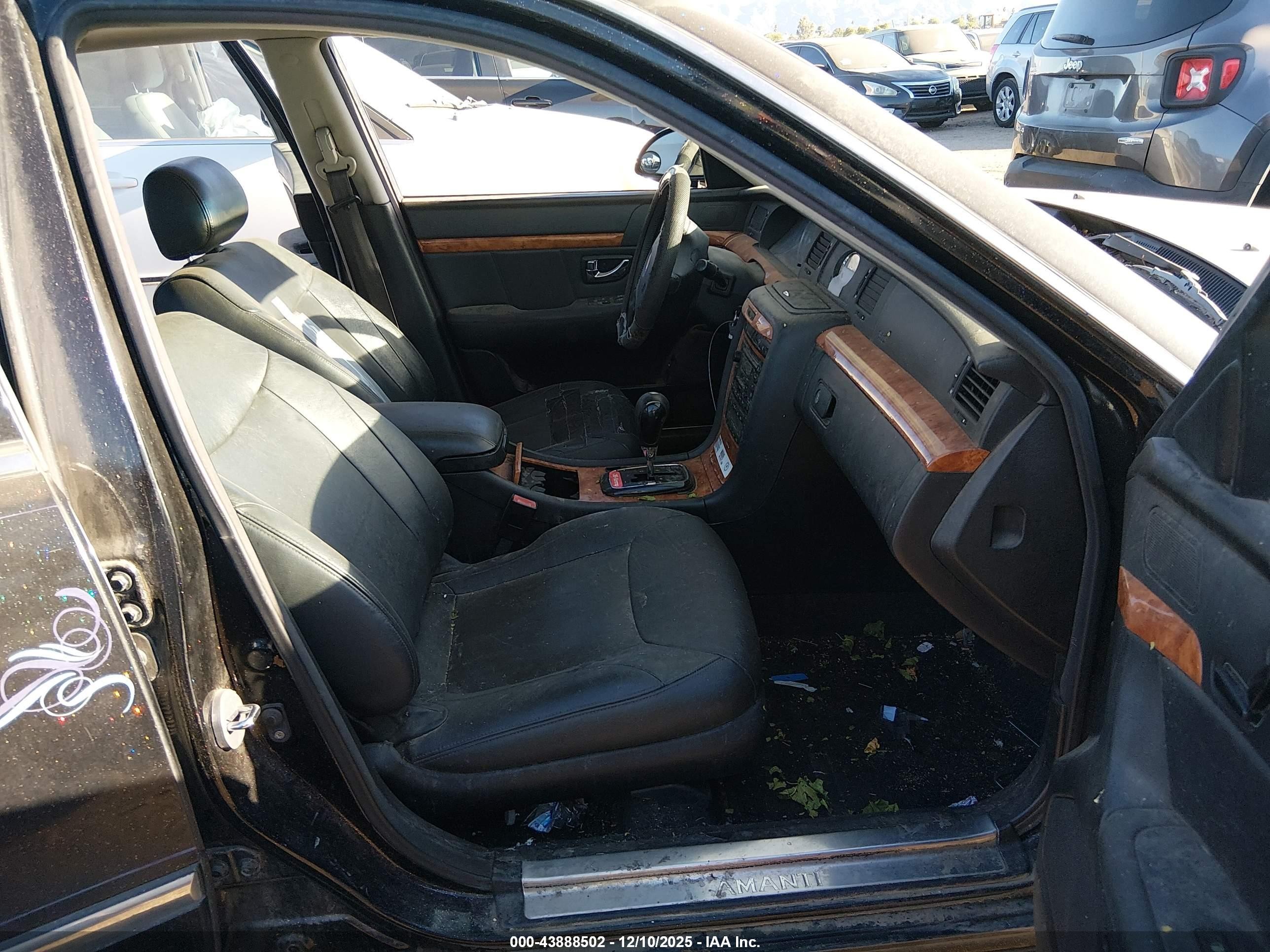 2006 Kia Amanti   Black vin: KNALD124765088464