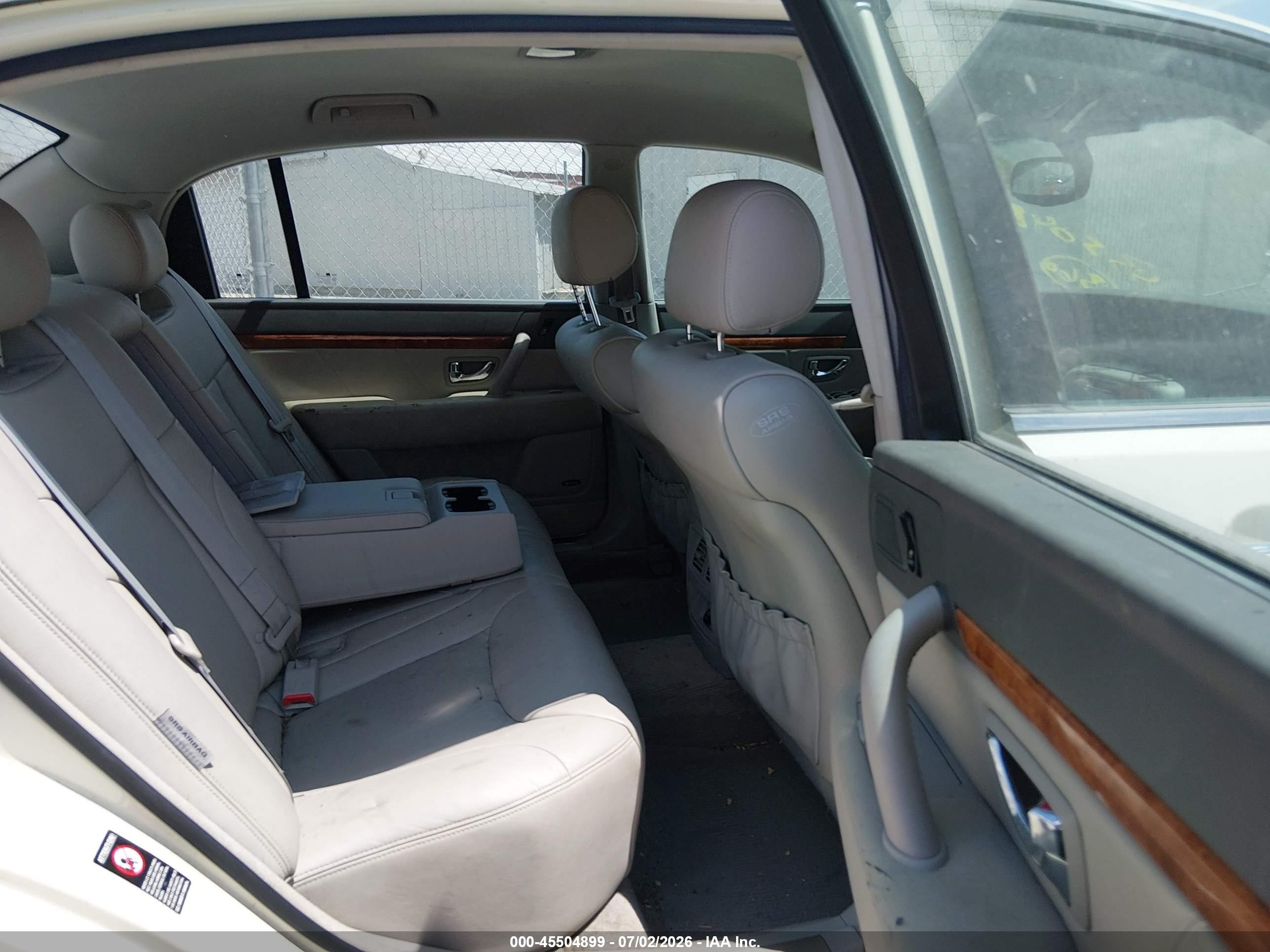2005 Kia Amanti   White vin: KNALD124855067802