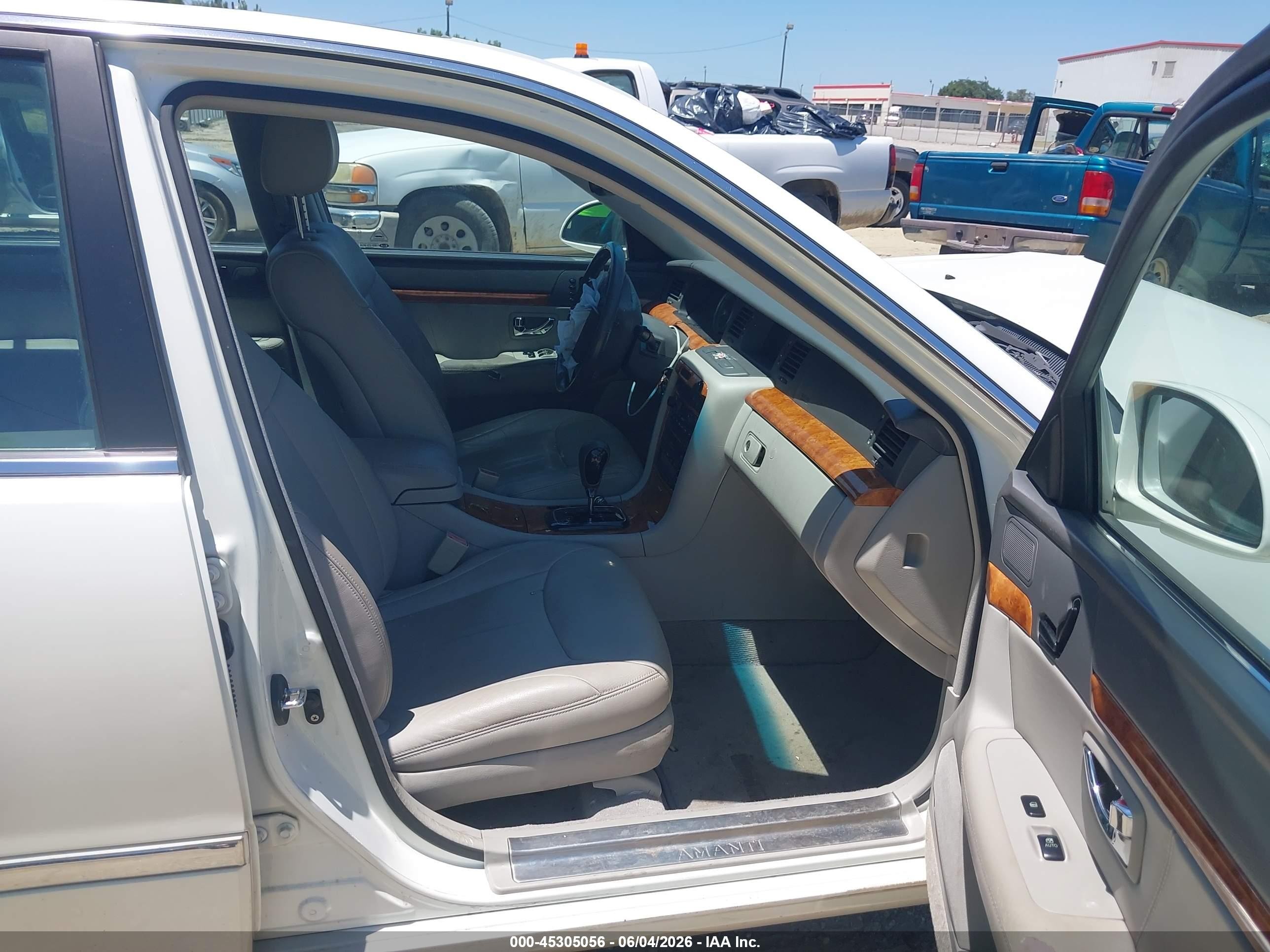 2006 Kia Amanti   White vin: KNALD124X65091942