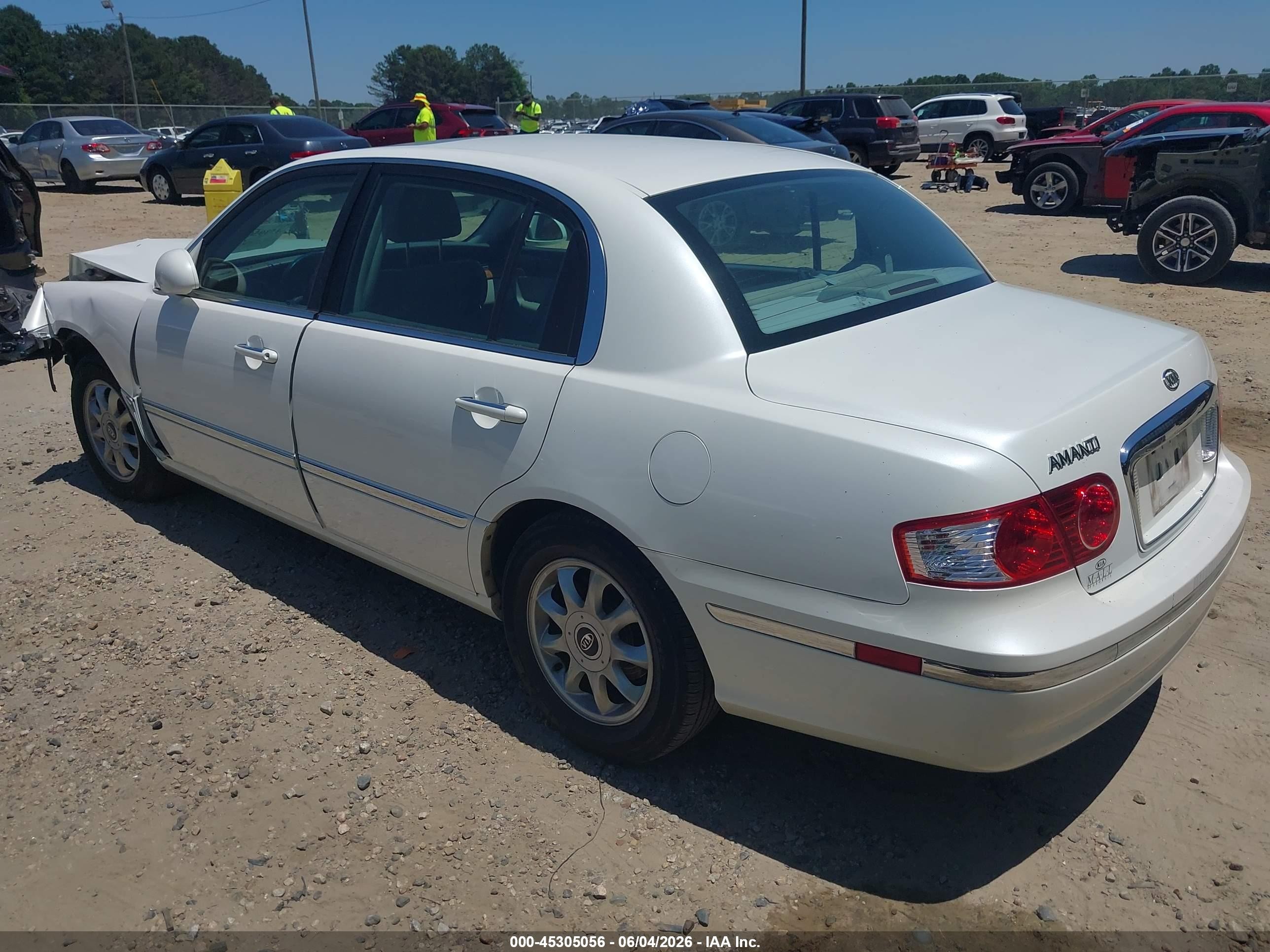 2006 Kia Amanti   White vin: KNALD124X65091942